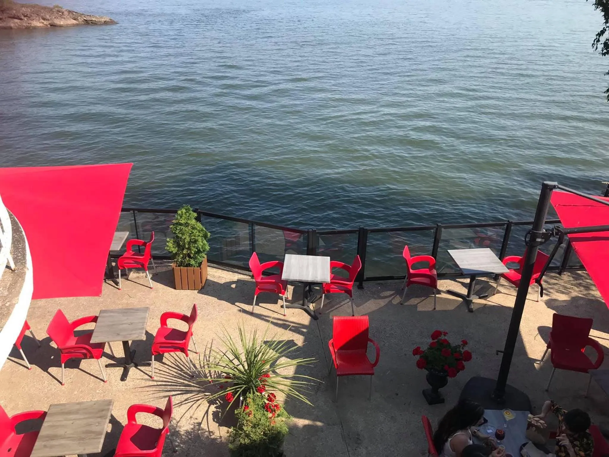 Patio in Goéliche hotel et appartement