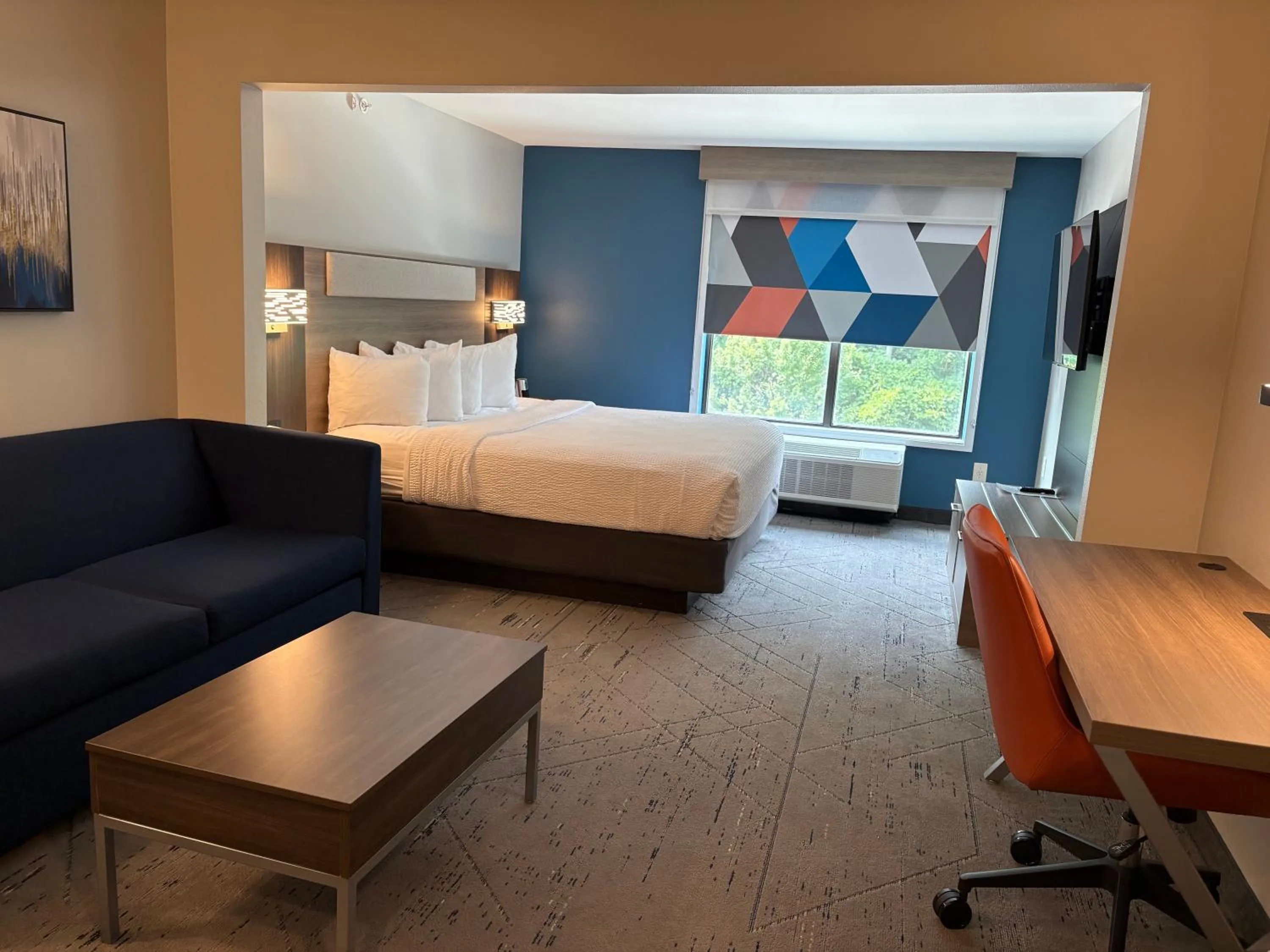 Seating area, Bed in Wingate by Wyndham State Arena Raleigh/Cary Hotel