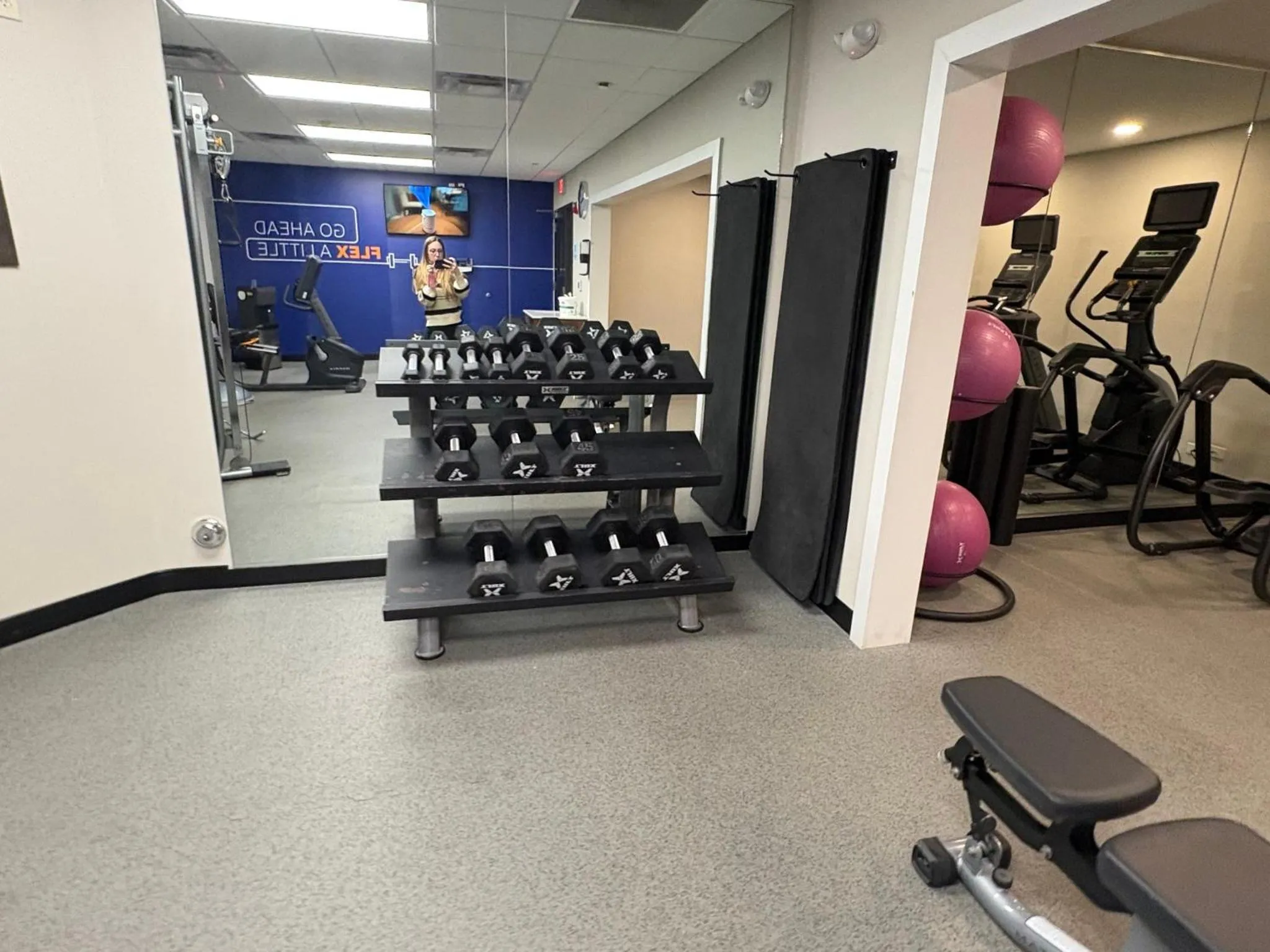 Fitness centre/facilities in Holiday Inn Express & Suites Raleigh West - Lenovo Center by IHG