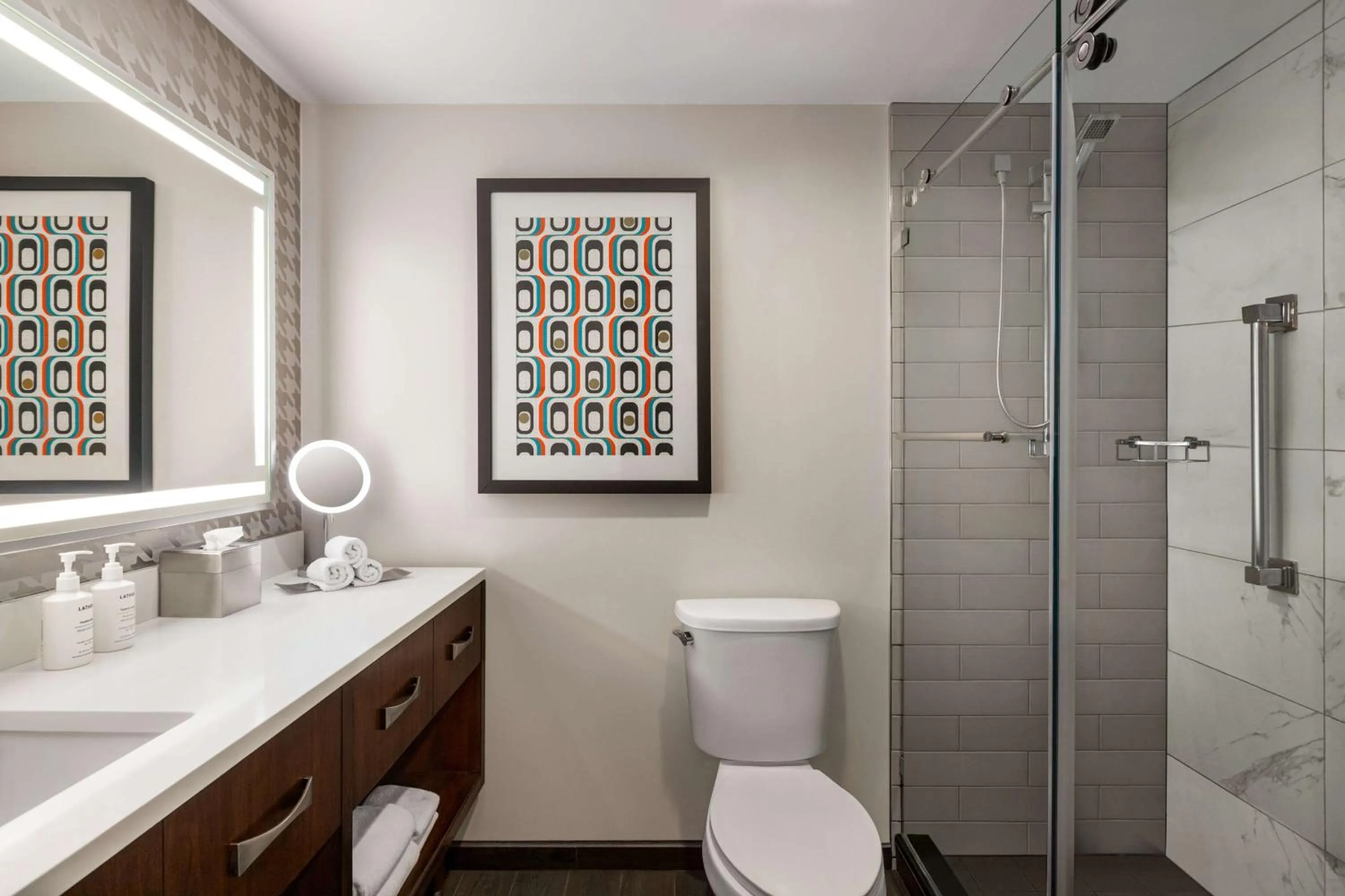 Bathroom in The American Hotel Atlanta Downtown-a Doubletree by Hilton