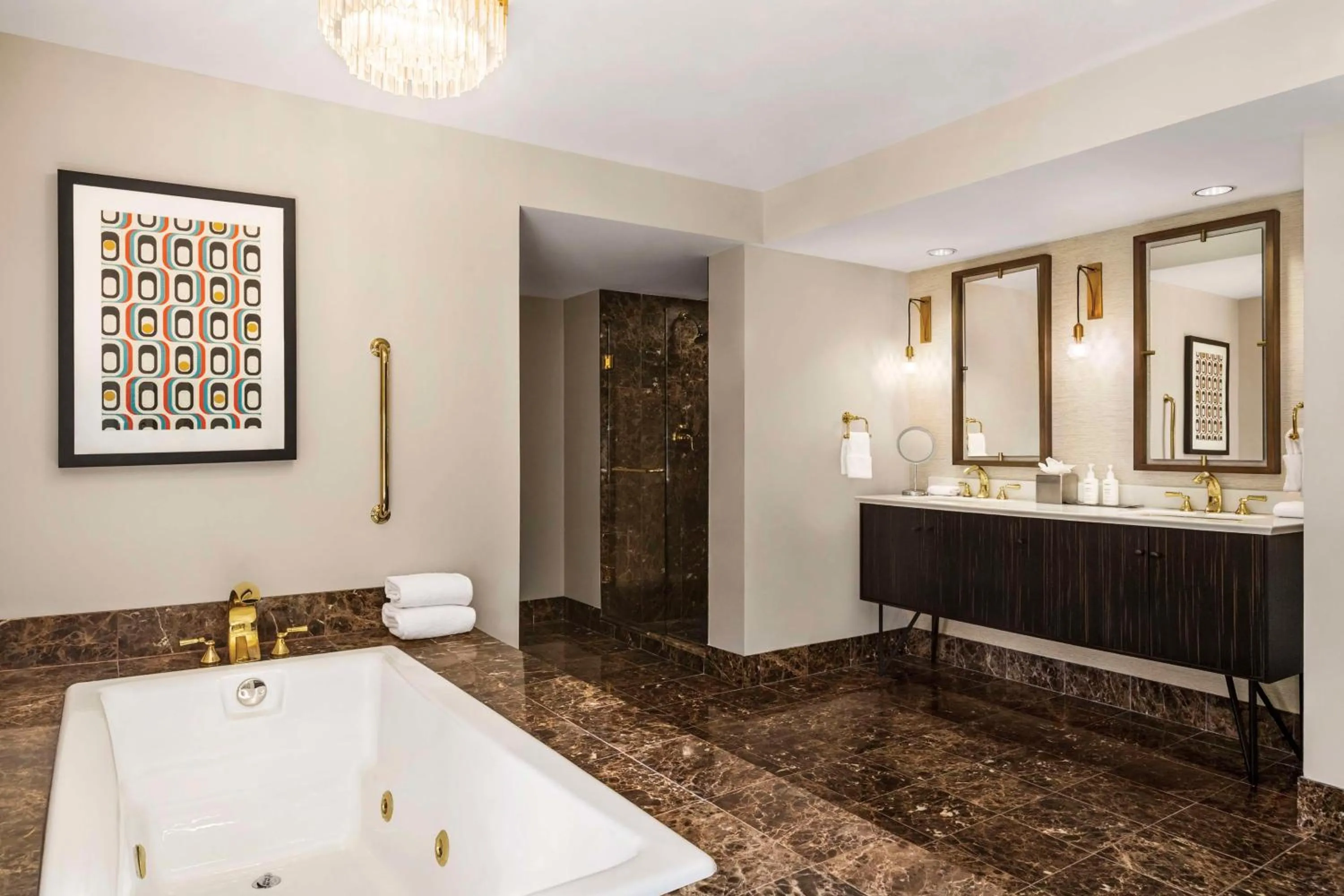 Bathroom in The American Hotel Atlanta Downtown-a Doubletree by Hilton