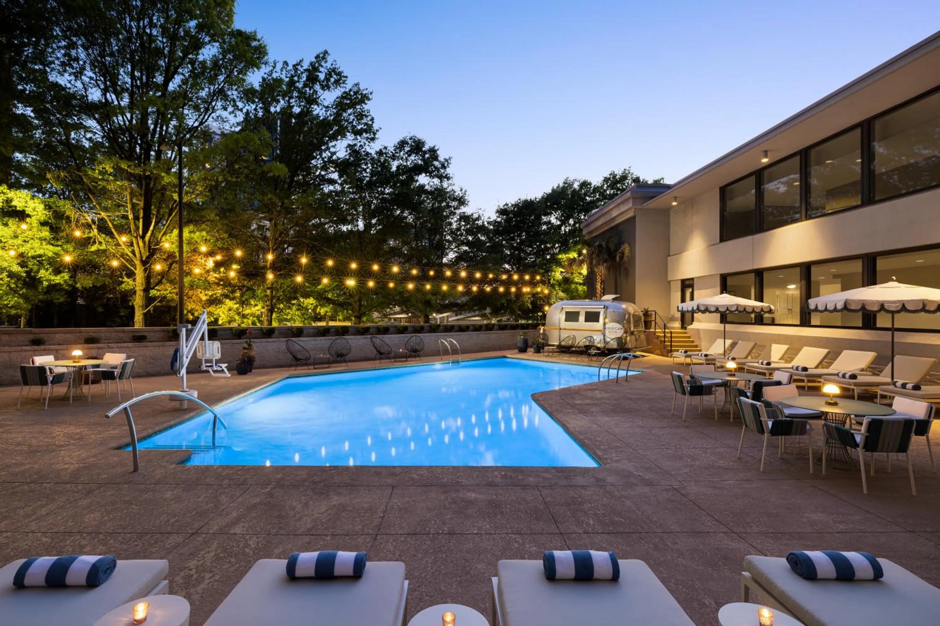 Swimming pool in The American Hotel Atlanta Downtown-a Doubletree by Hilton