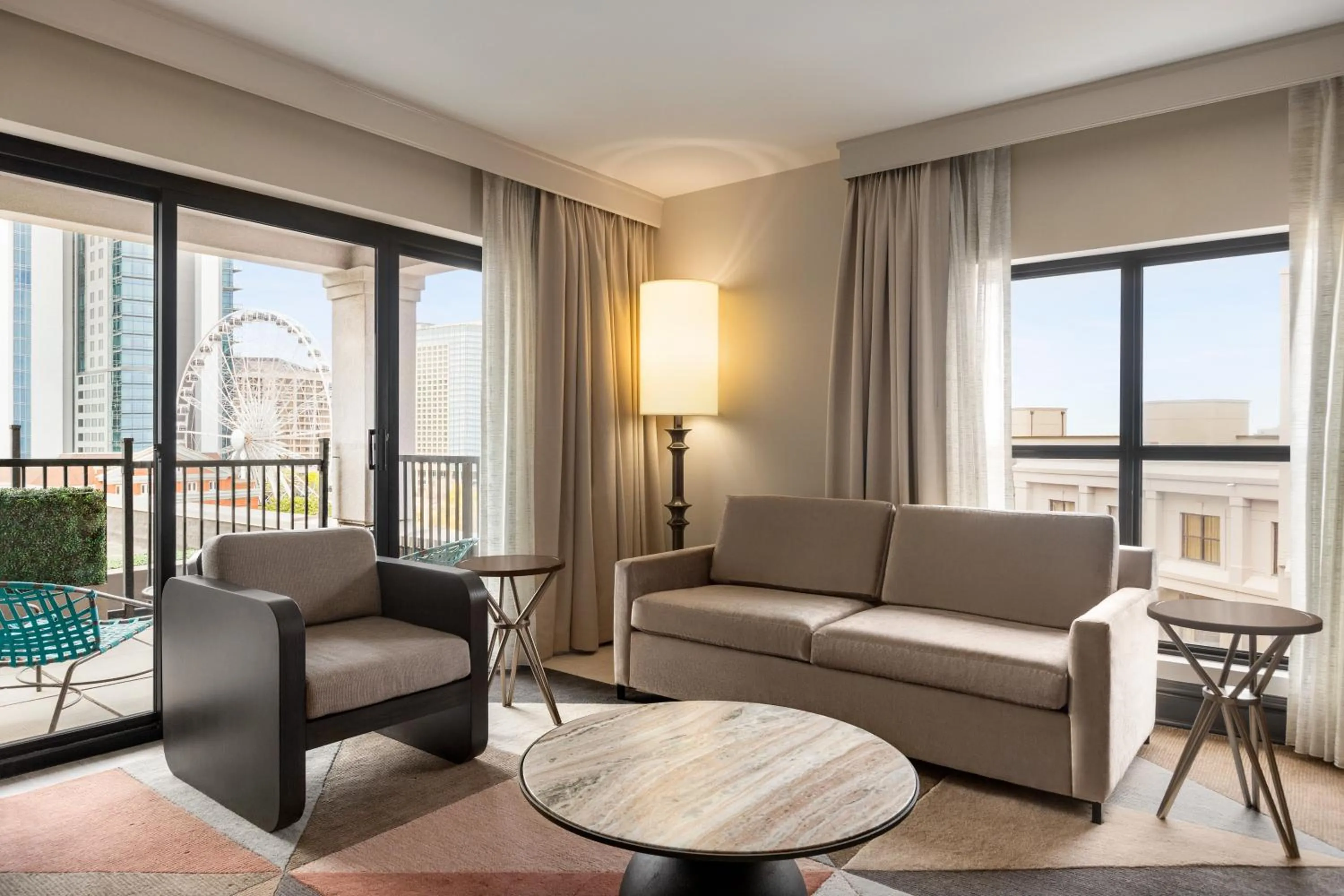 Patio in The American Hotel Atlanta Downtown-a Doubletree by Hilton