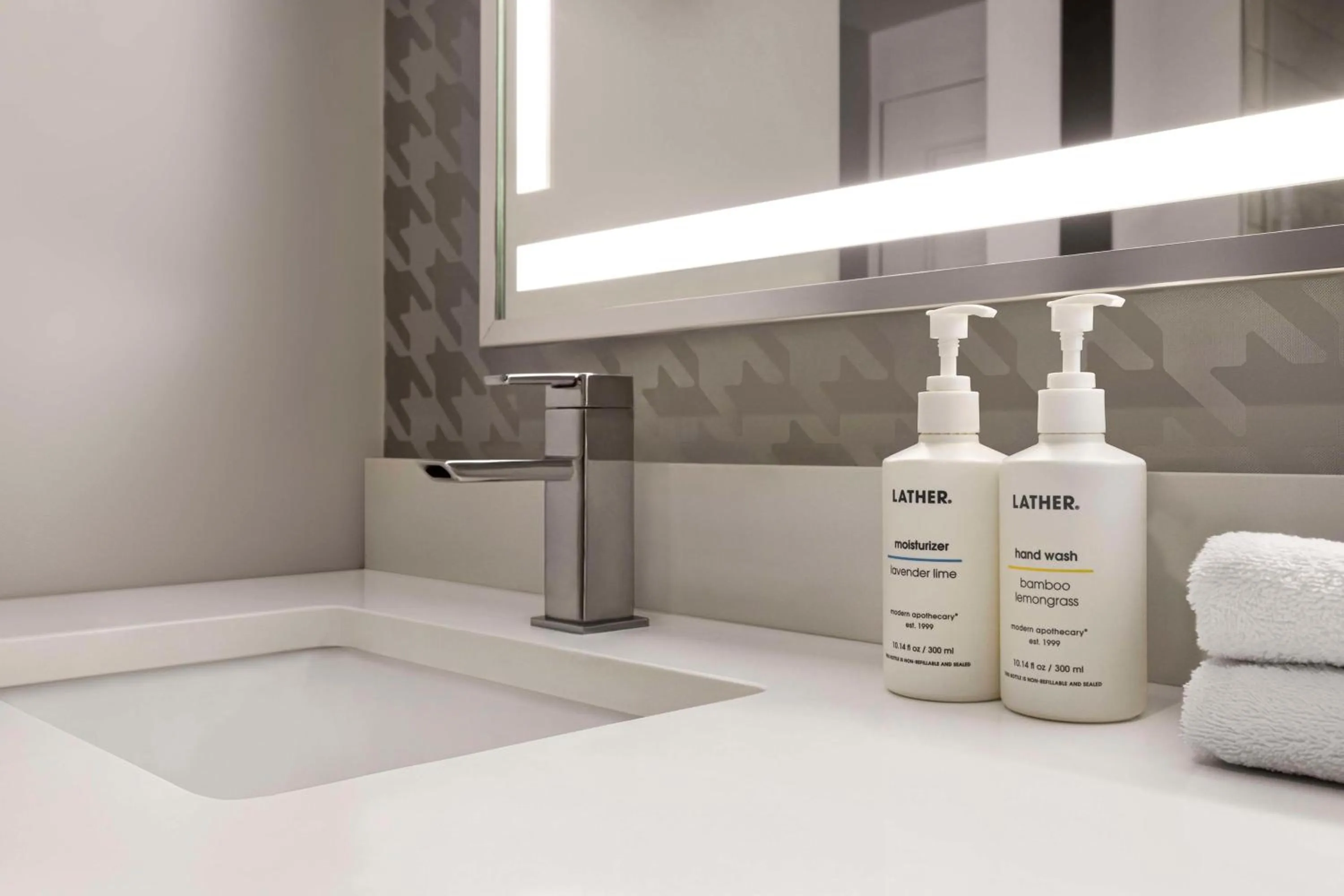 Bathroom in The American Hotel Atlanta Downtown-a Doubletree by Hilton