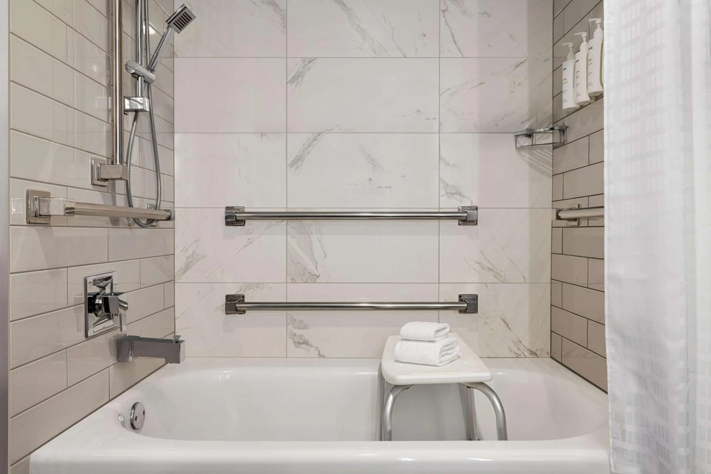 Shower in The American Hotel Atlanta Downtown-a Doubletree by Hilton