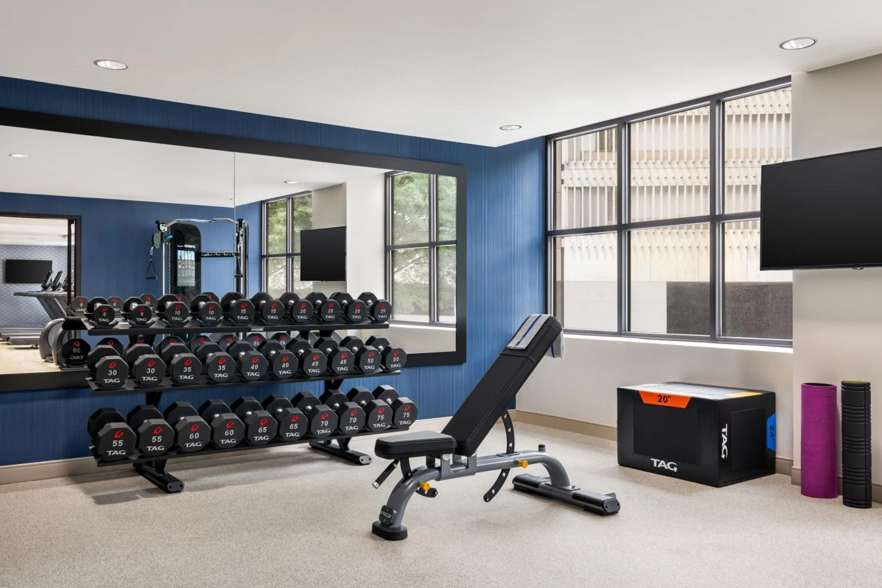 Fitness centre/facilities in The American Hotel Atlanta Downtown-a Doubletree by Hilton