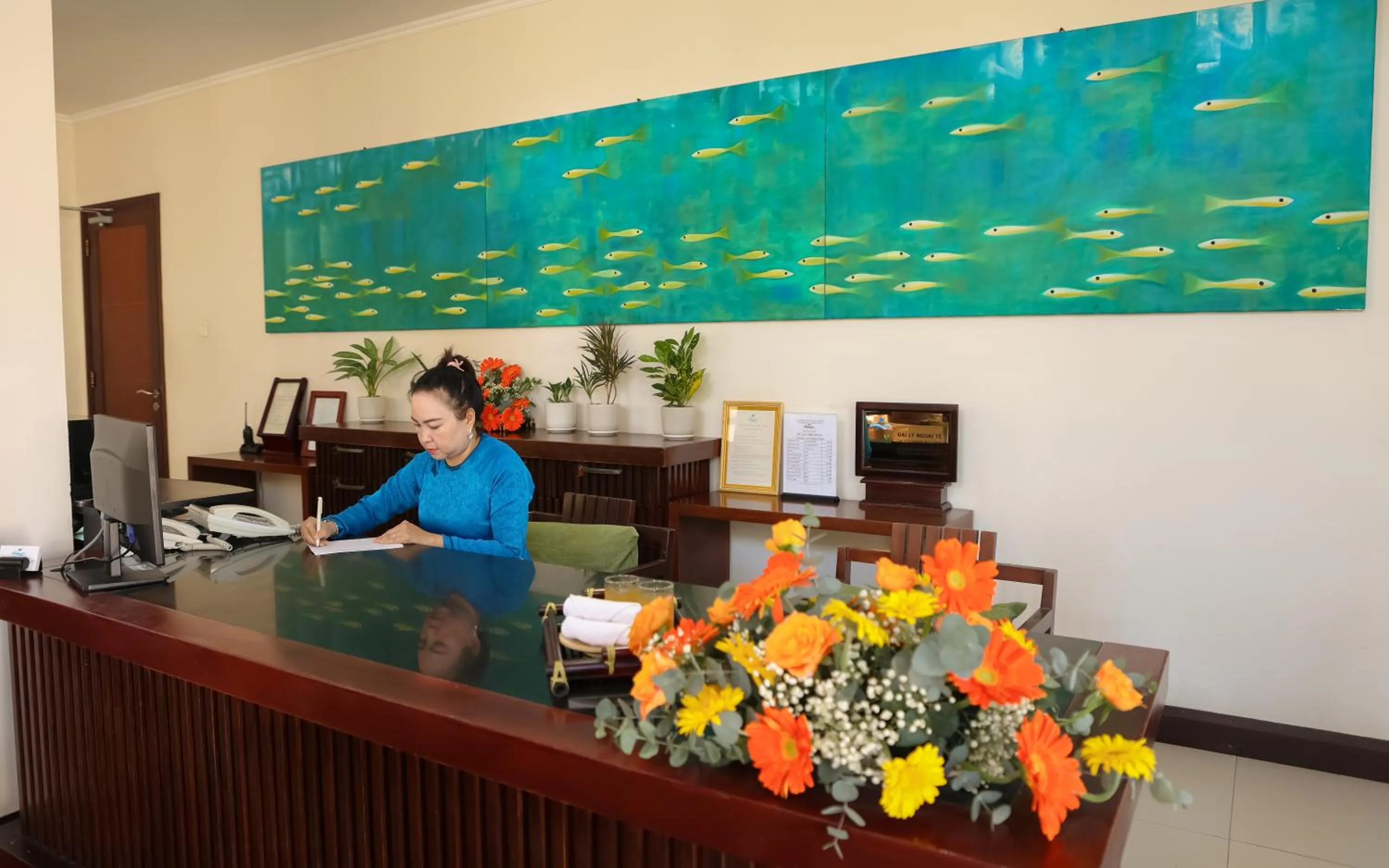 Lobby or reception in Blue Ocean Resort