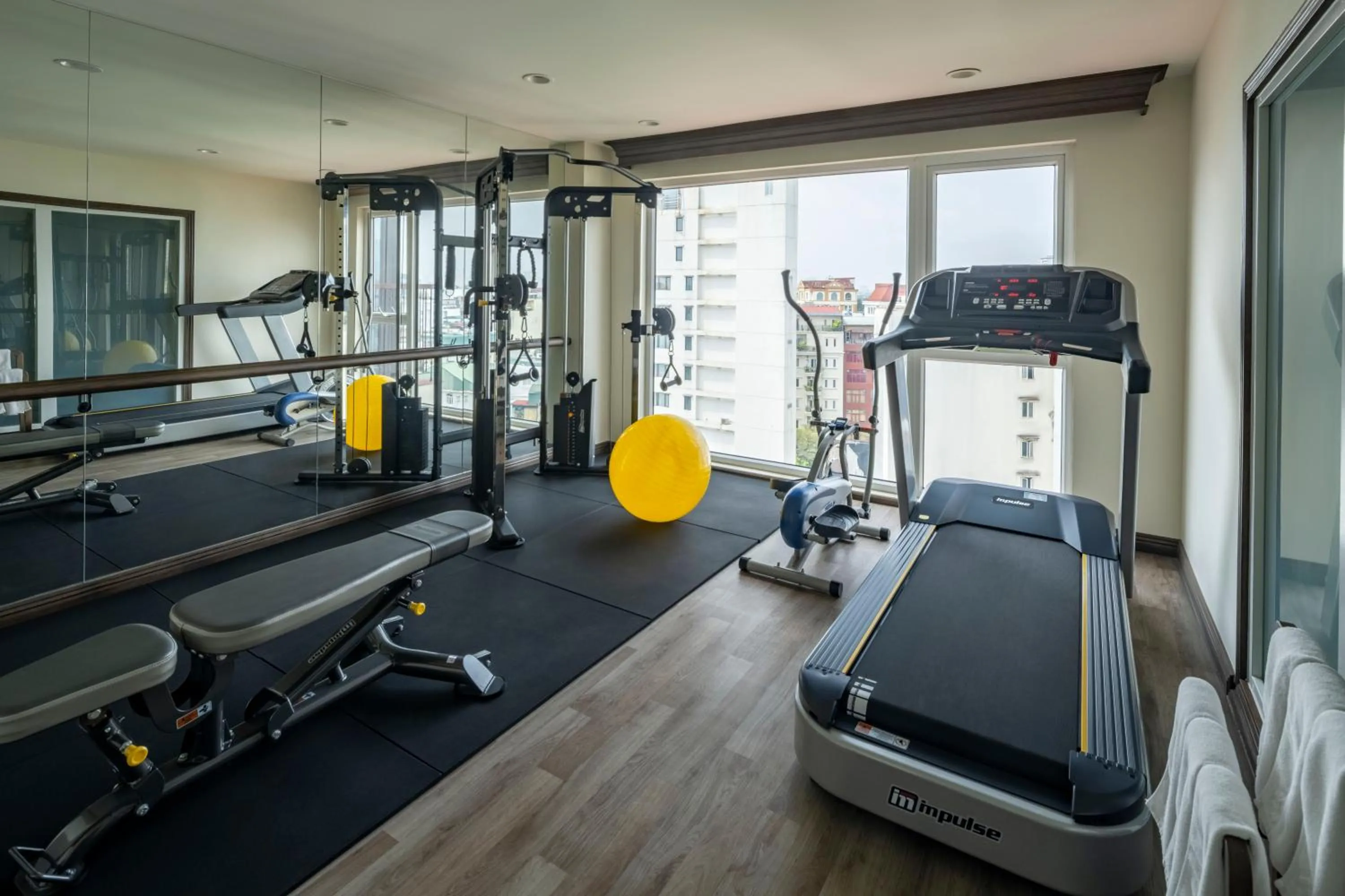 Fitness centre/facilities in De Syloia Hotel