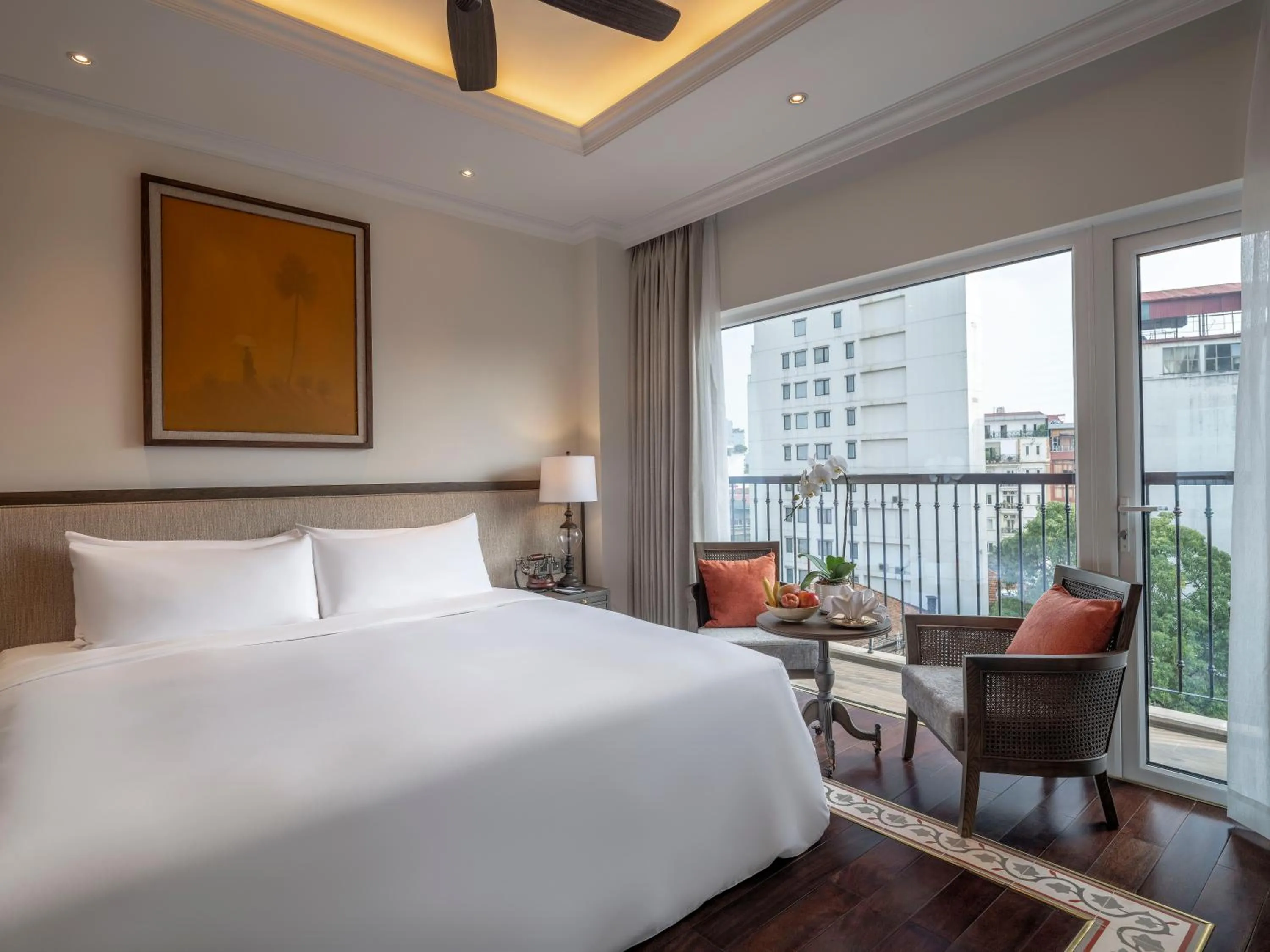 Bed in De Syloia Hotel