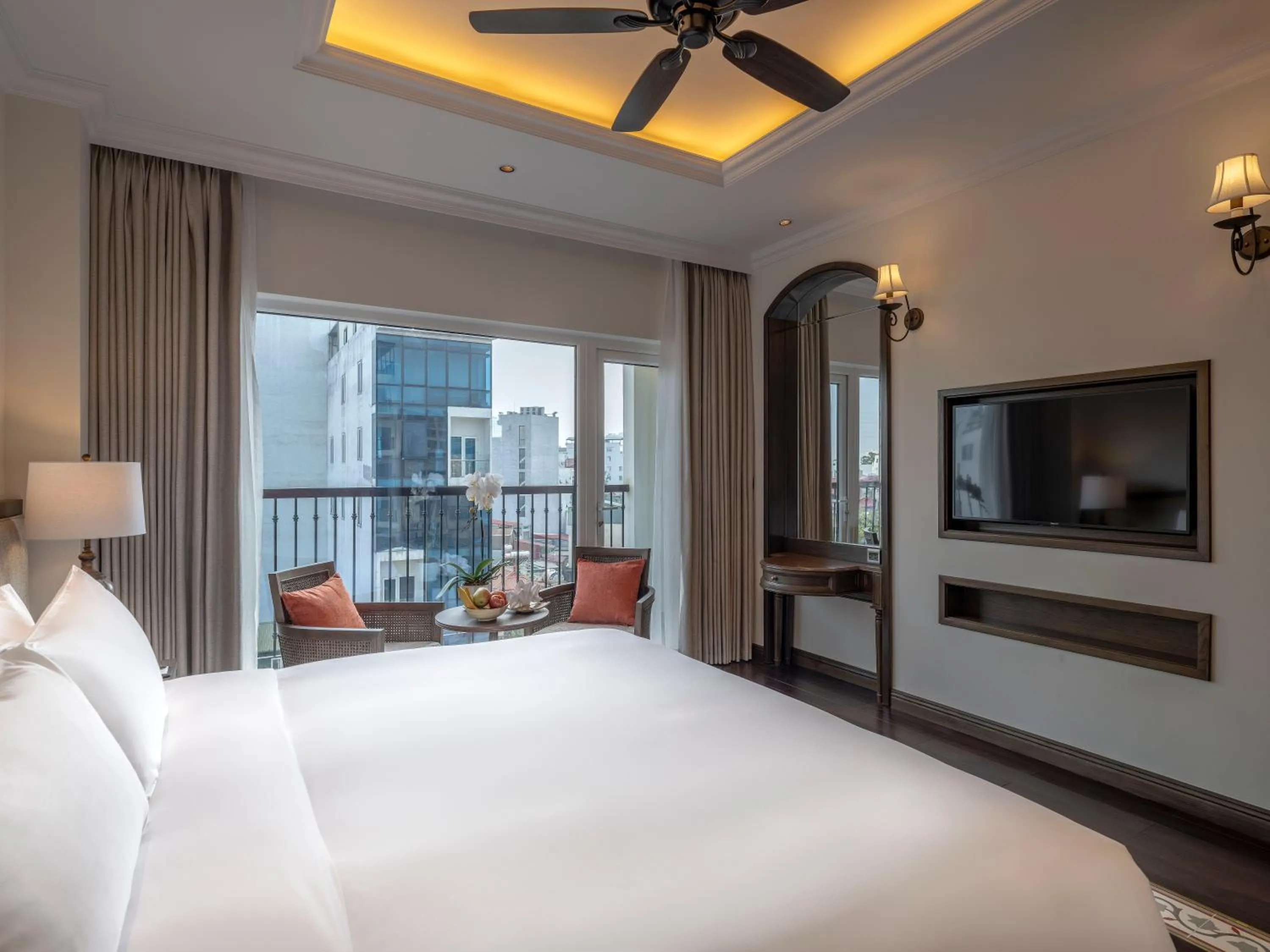 Bed in De Syloia Hotel