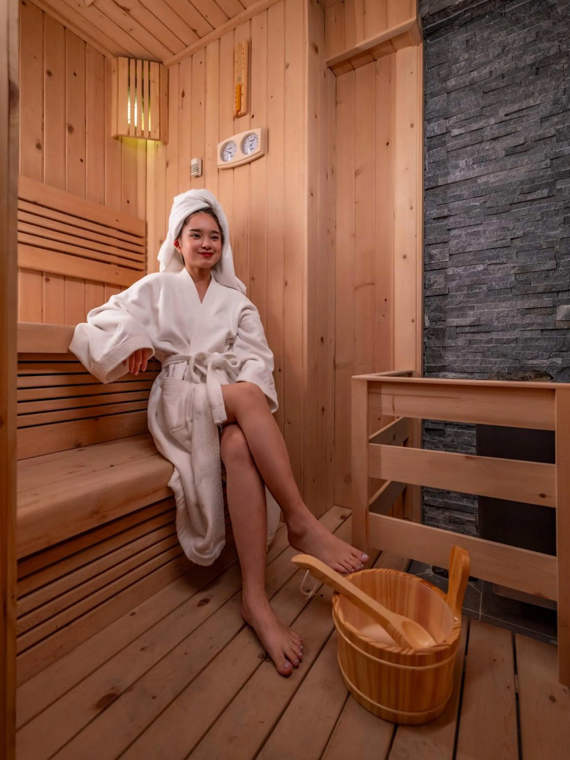 Sauna in De Syloia Hotel