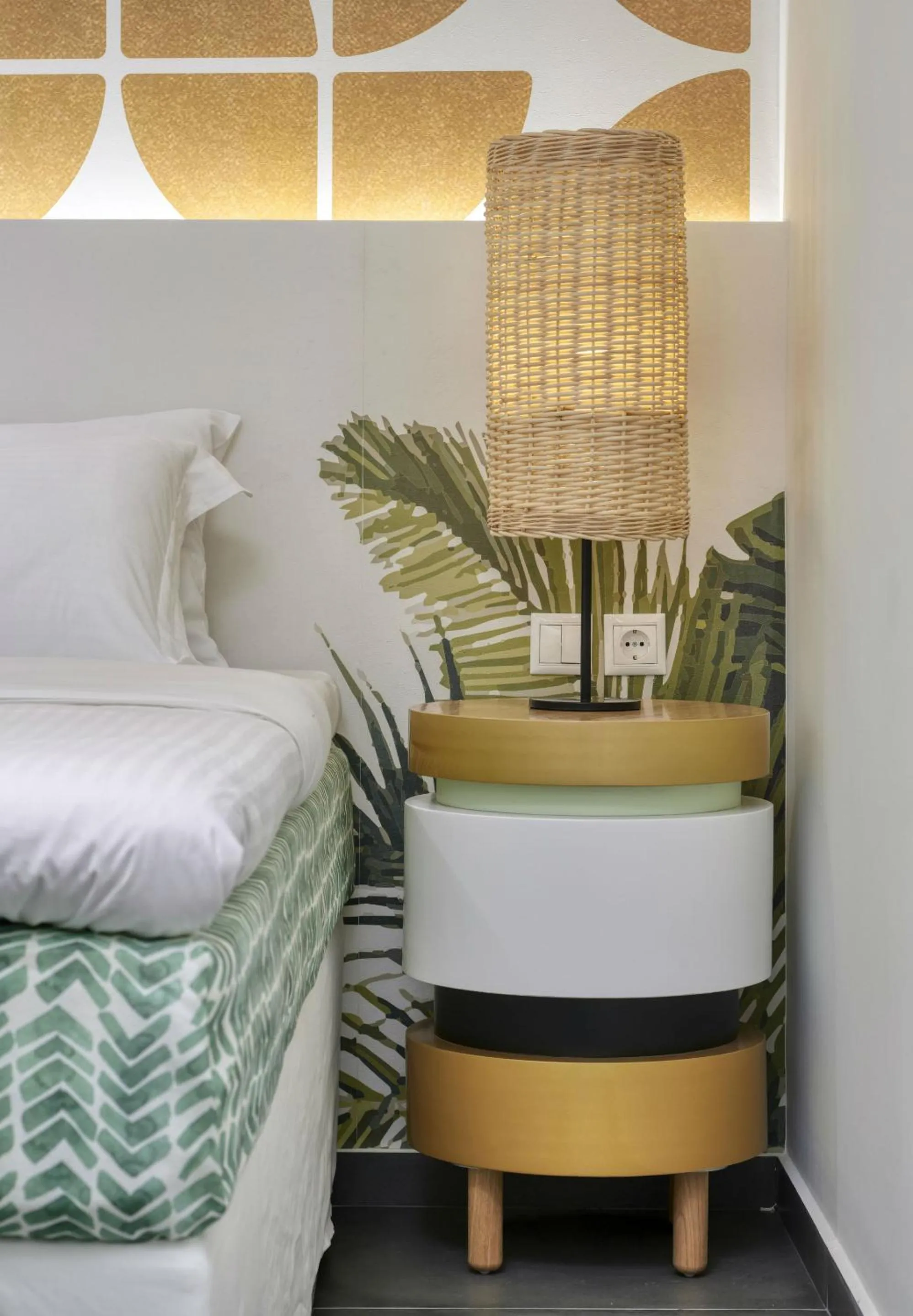 Decorative detail, Bed in Thomais Boutique Hotel