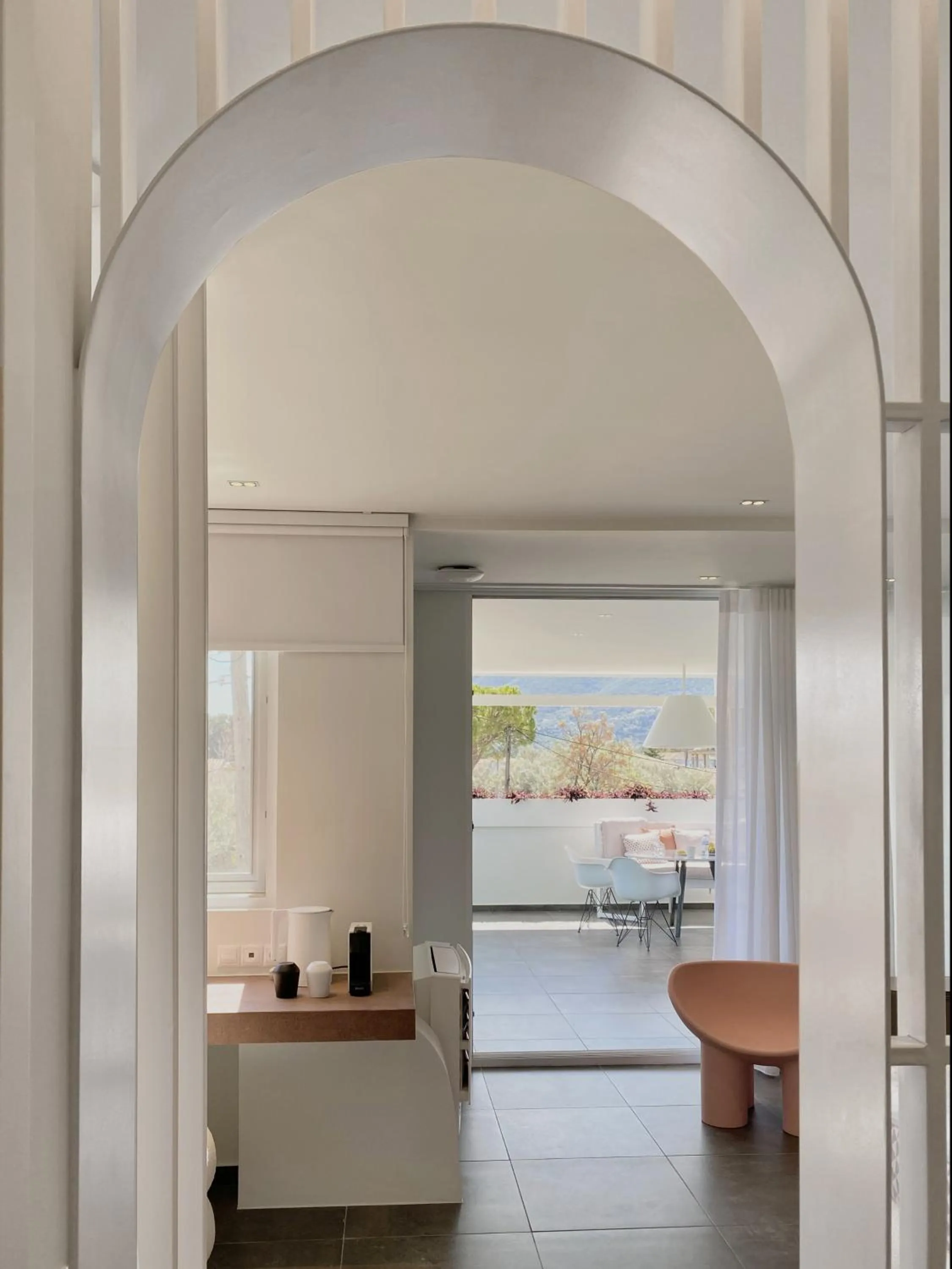 Balcony/Terrace in Thomais Boutique Hotel