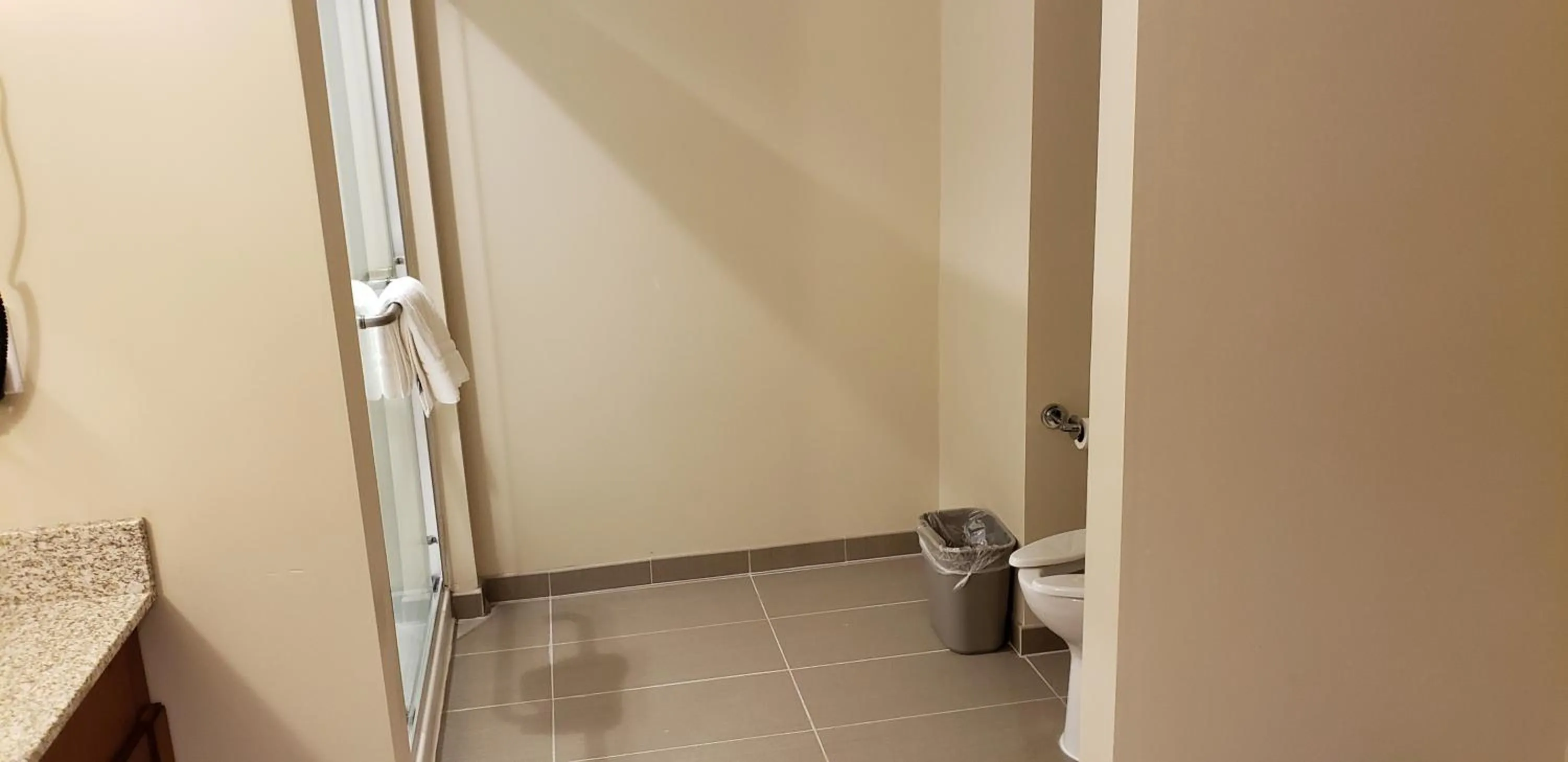 Shower in Comfort Suites Denver near Anschutz Medical Campus