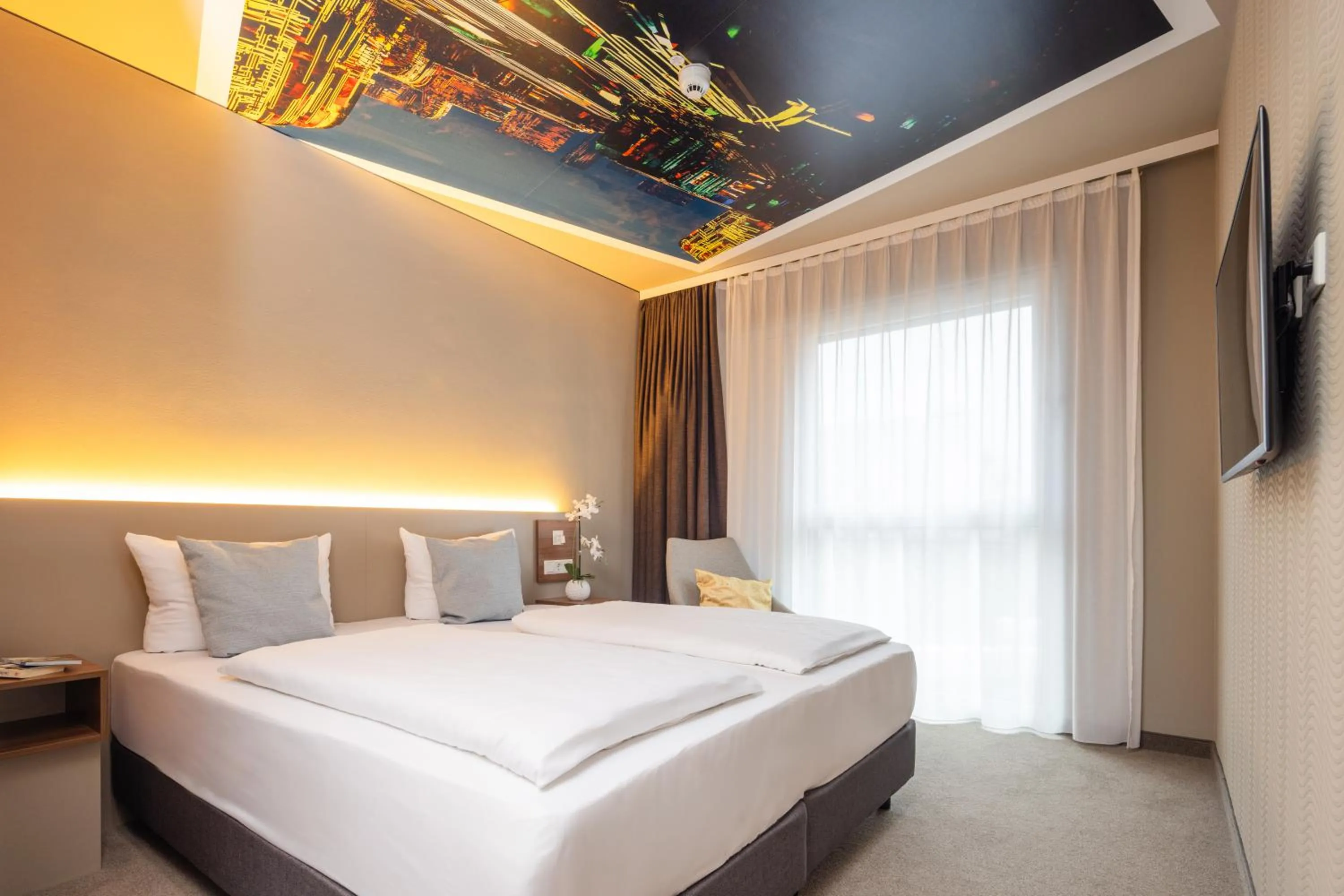 Bed in Hey Lou Hotel Monheim am Rhein