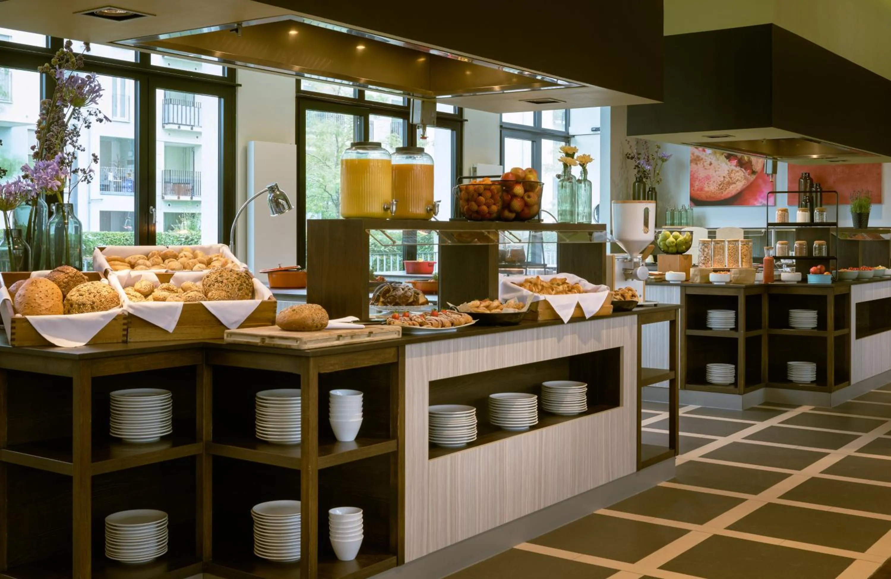 Buffet breakfast in Leonardo Royal Hotel Munich