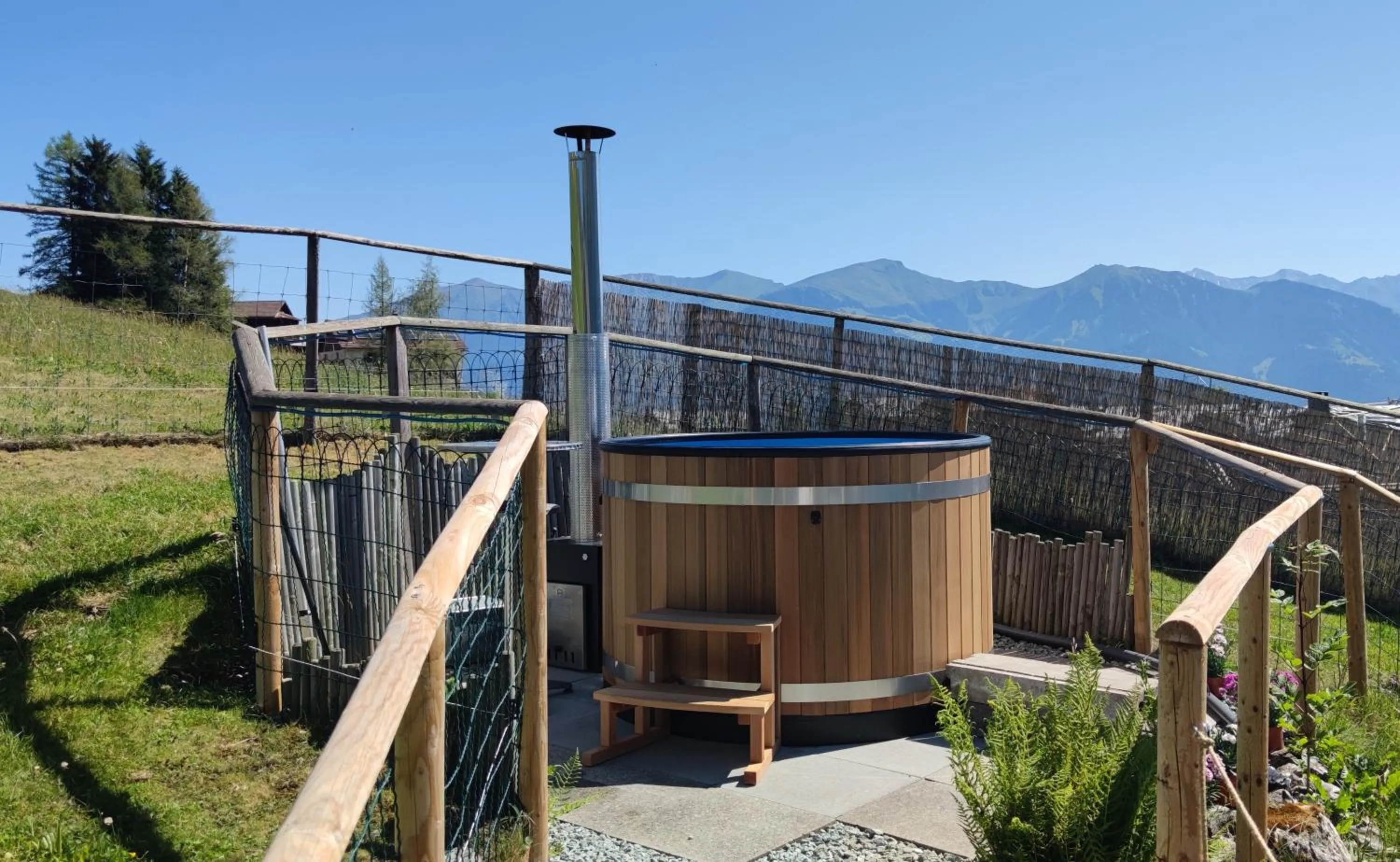 Hot Tub in Gasthaus Alpina
