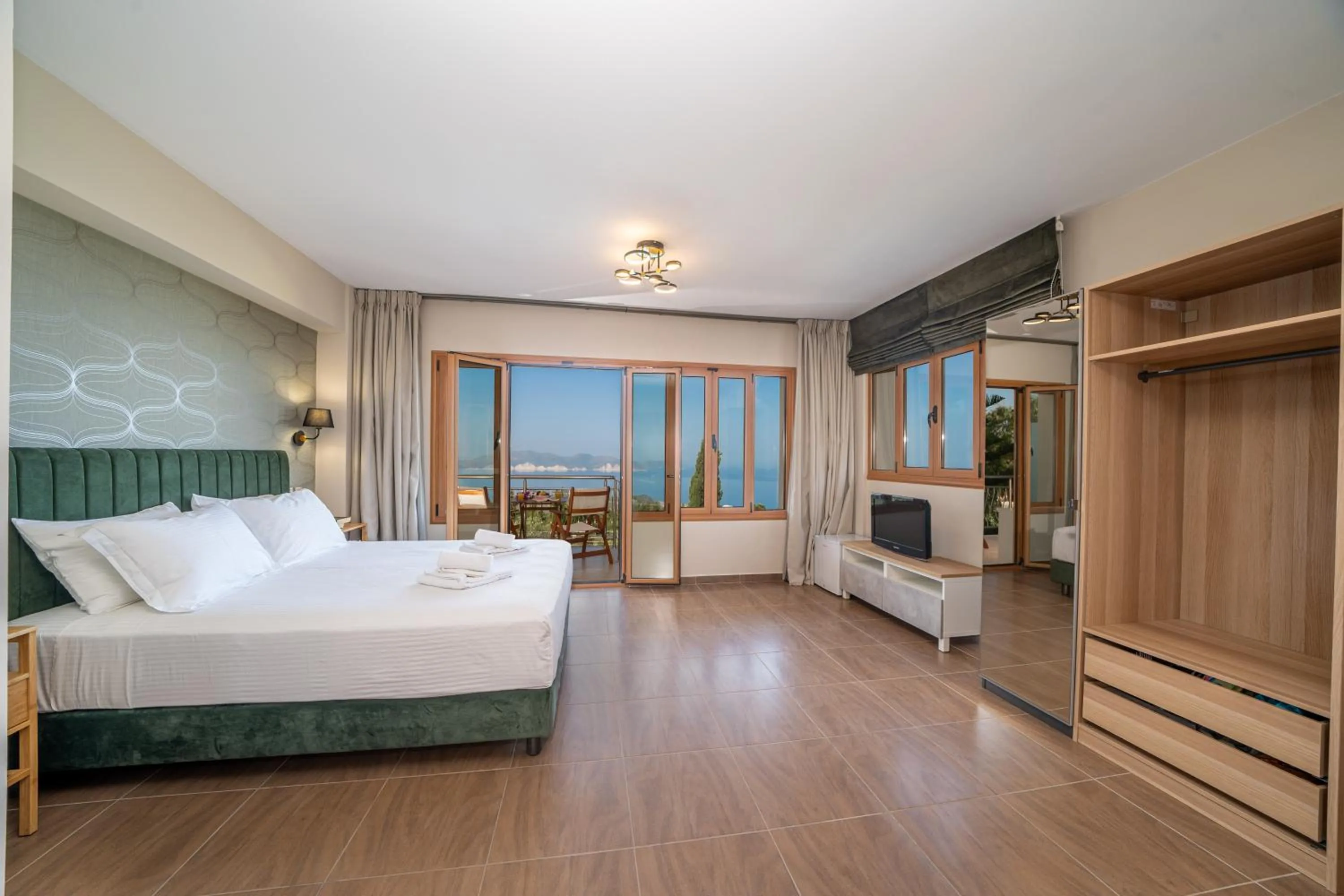 Bed in Panoramic Sunset