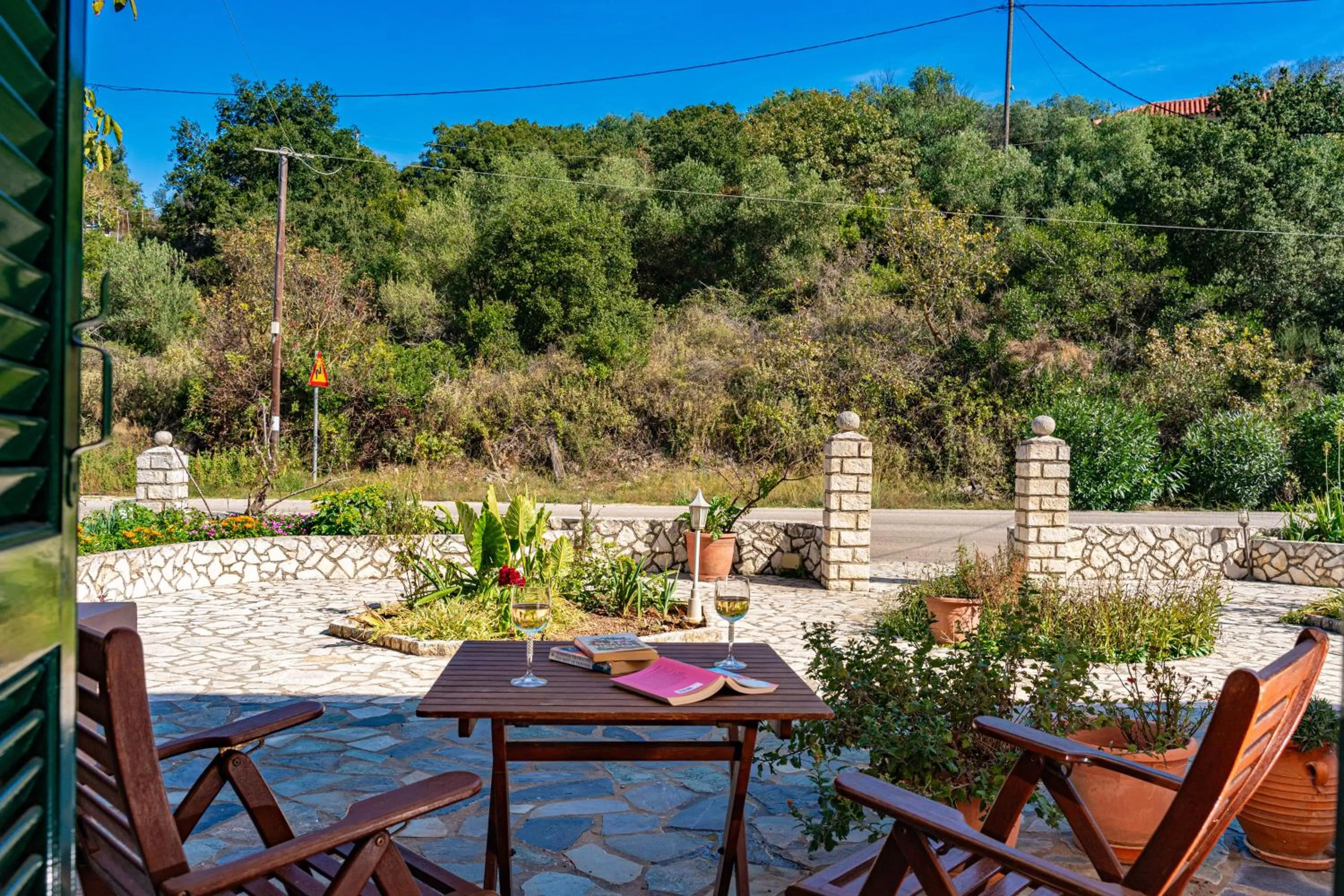 Garden in Panoramic Sunset