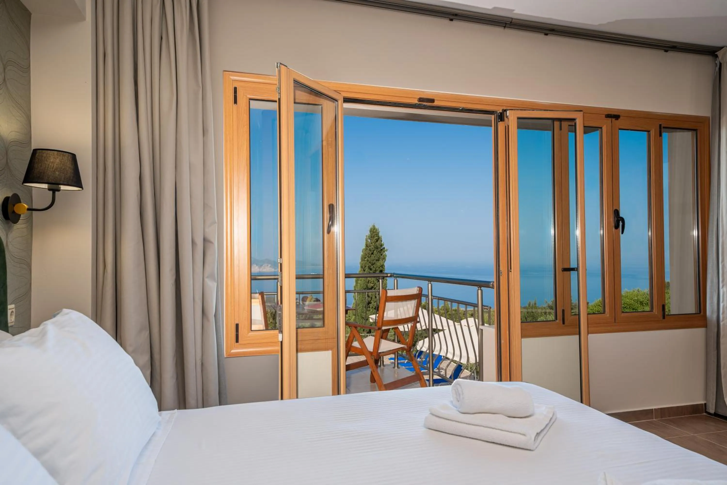 Bed in Panoramic Sunset