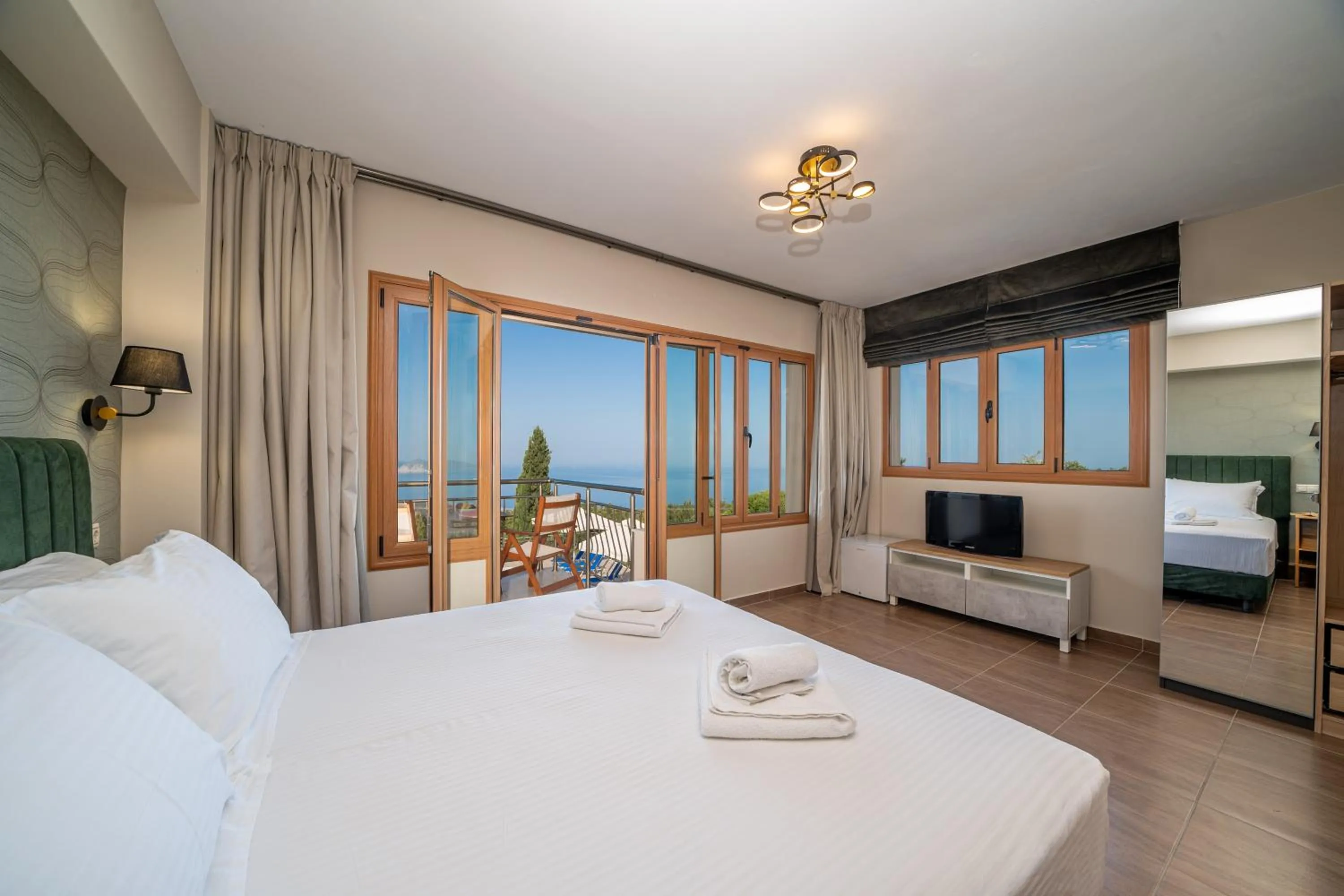 Bed in Panoramic Sunset