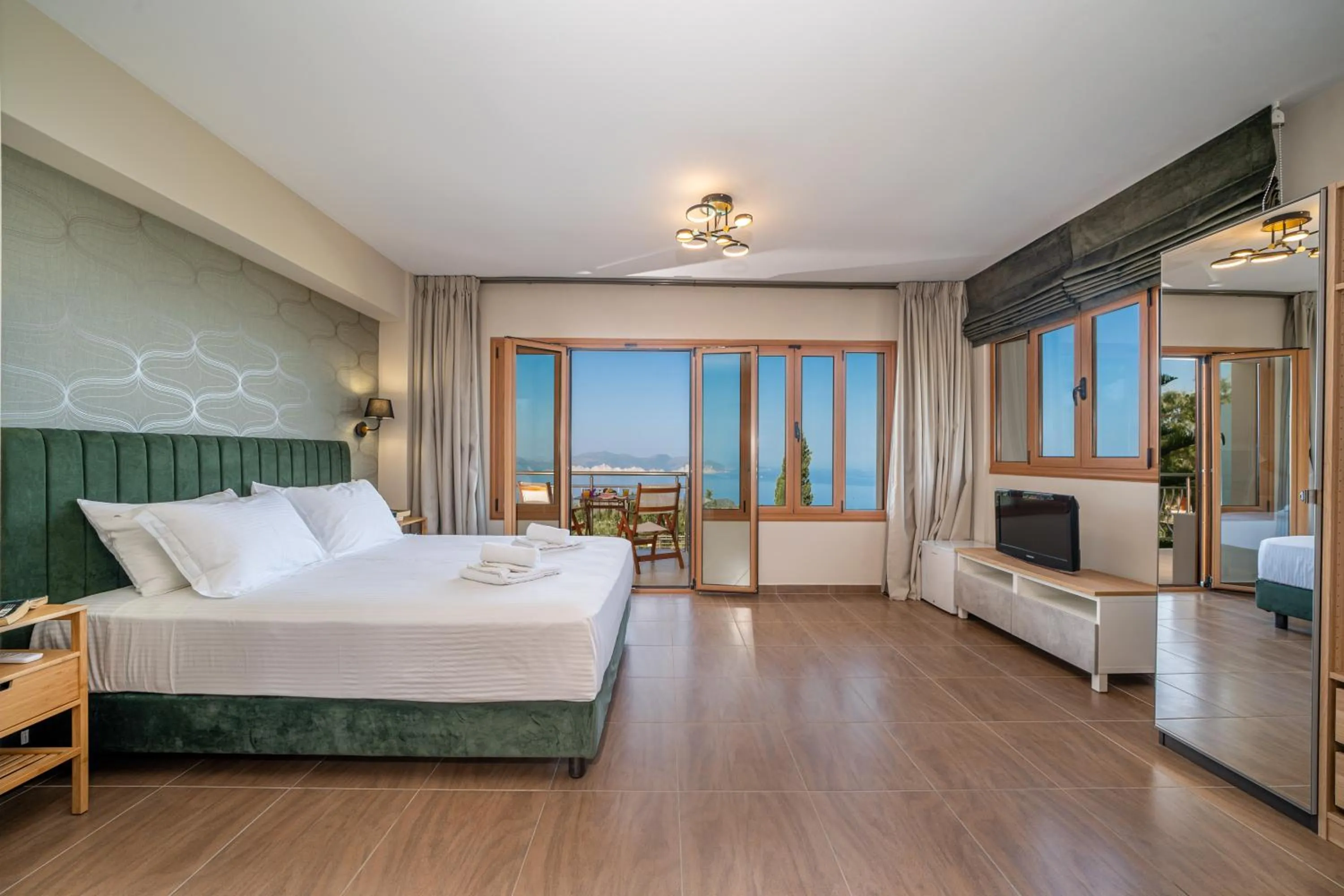 Bed in Panoramic Sunset