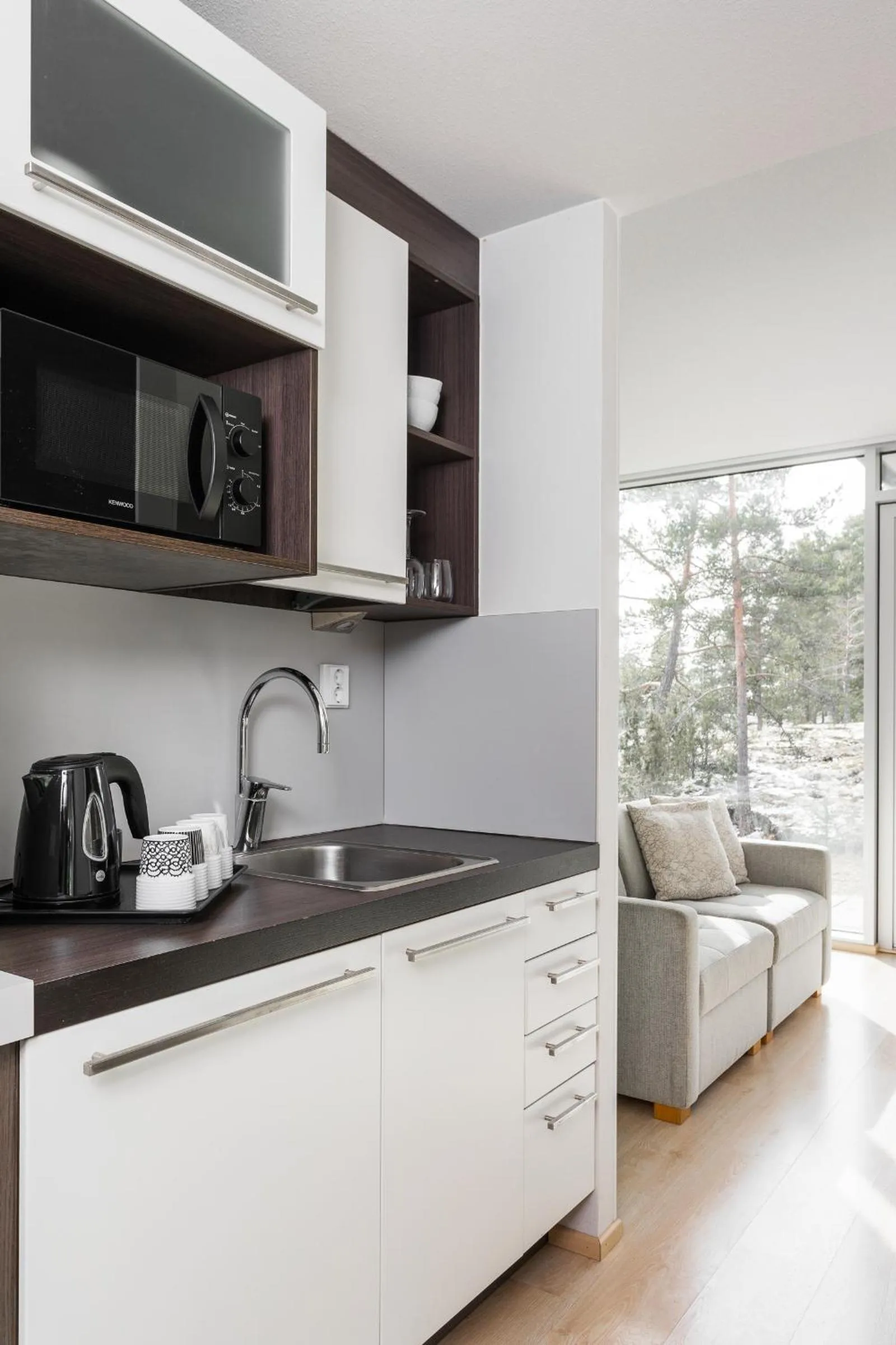 Kitchen or kitchenette in Kultaranta Resort