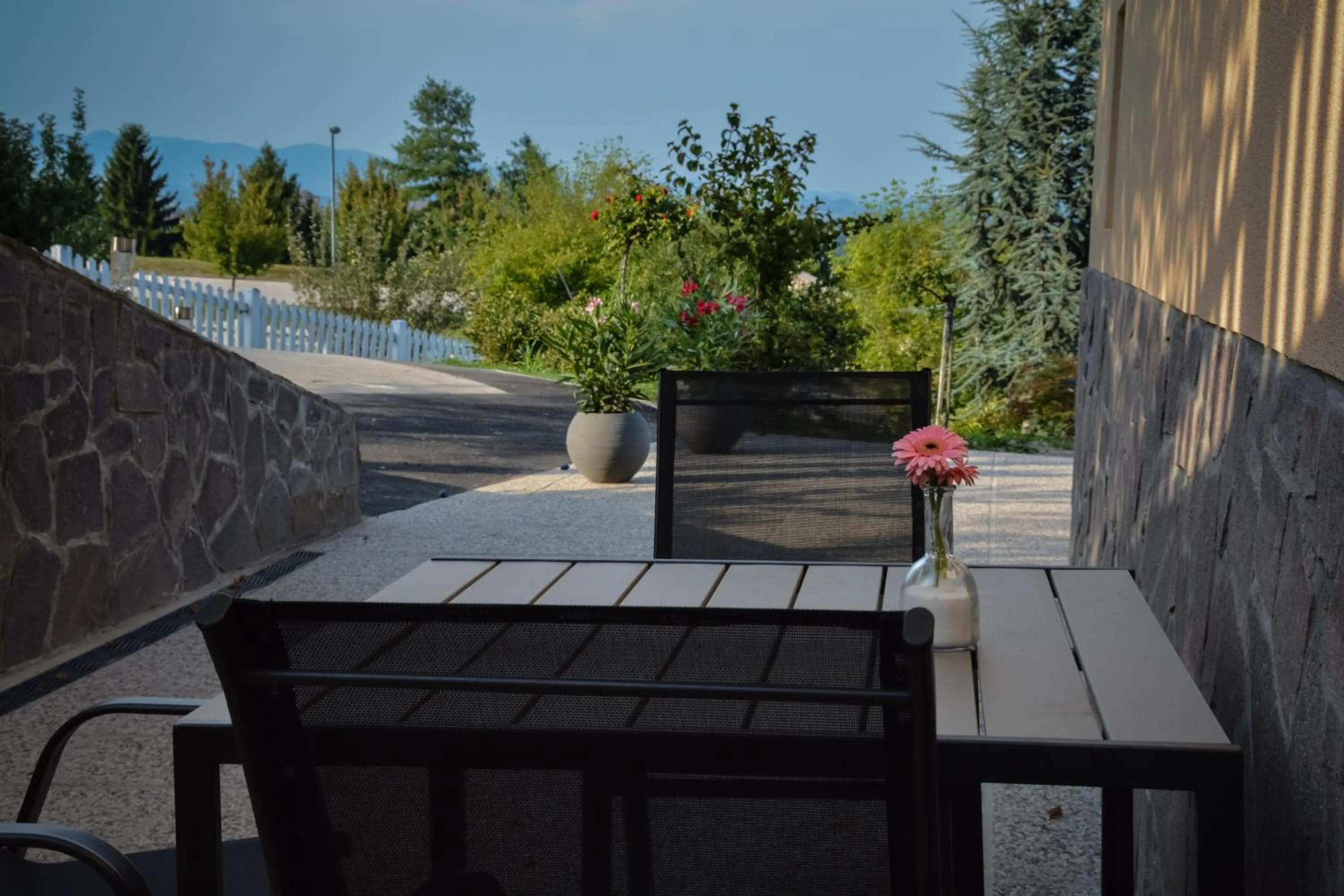 Balcony/Terrace in Farm Stay Zevnik