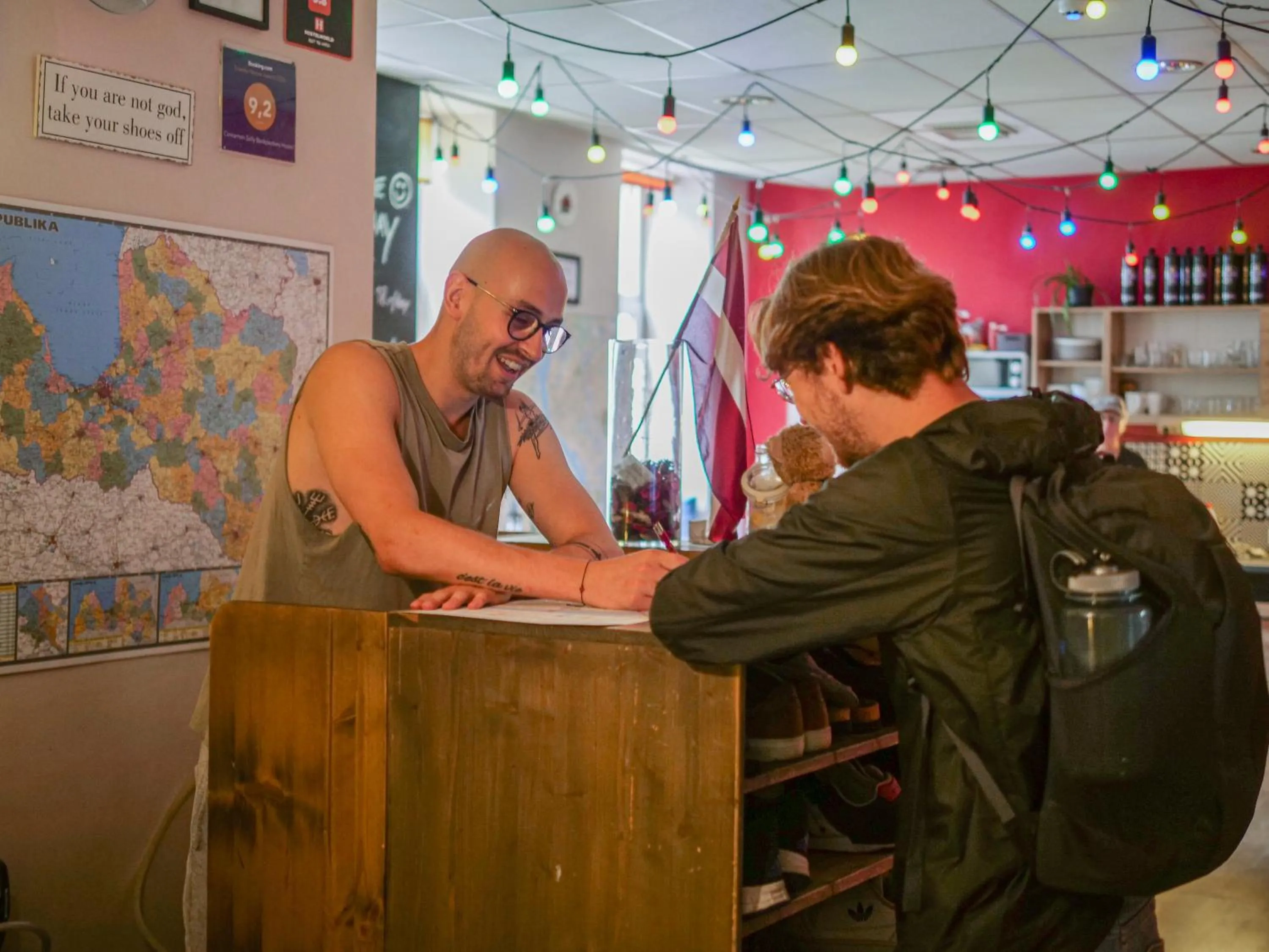 Lobby or reception in Cinnamon Sally Backpackers Hostel