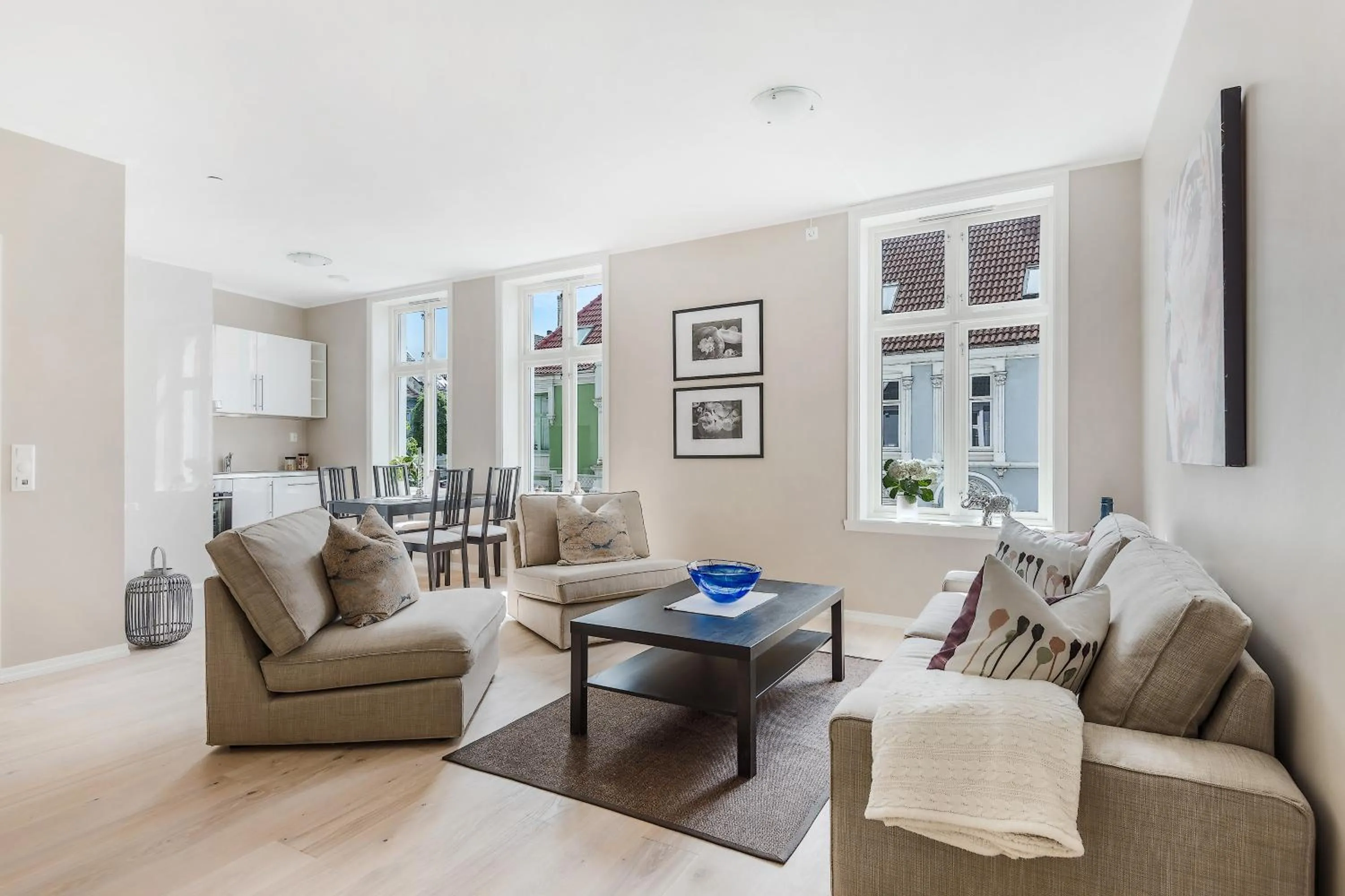Living room in Fosswinckel Apartments