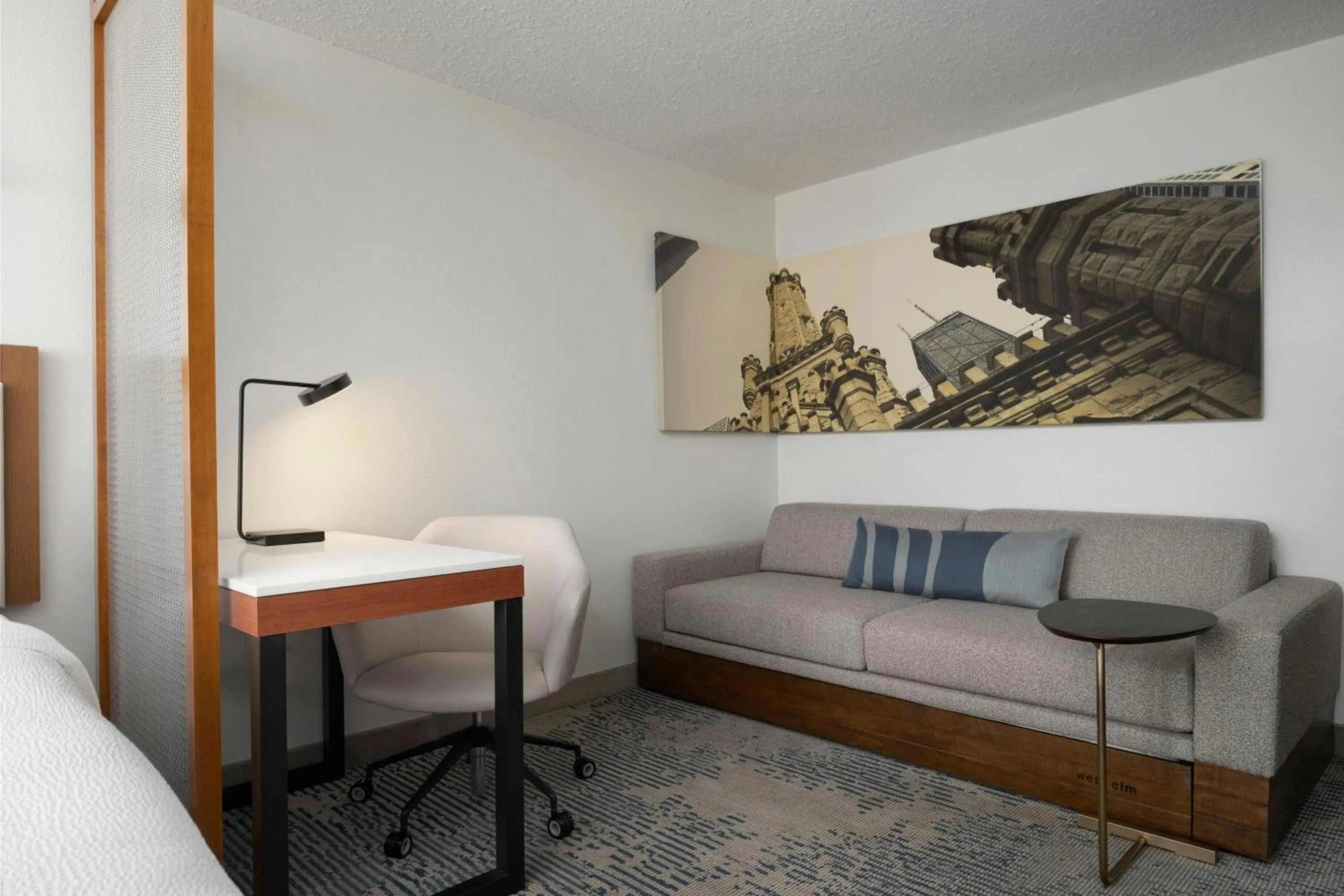 Photo of the whole room, Bed in SpringHill Suites Chicago Downtown/River North