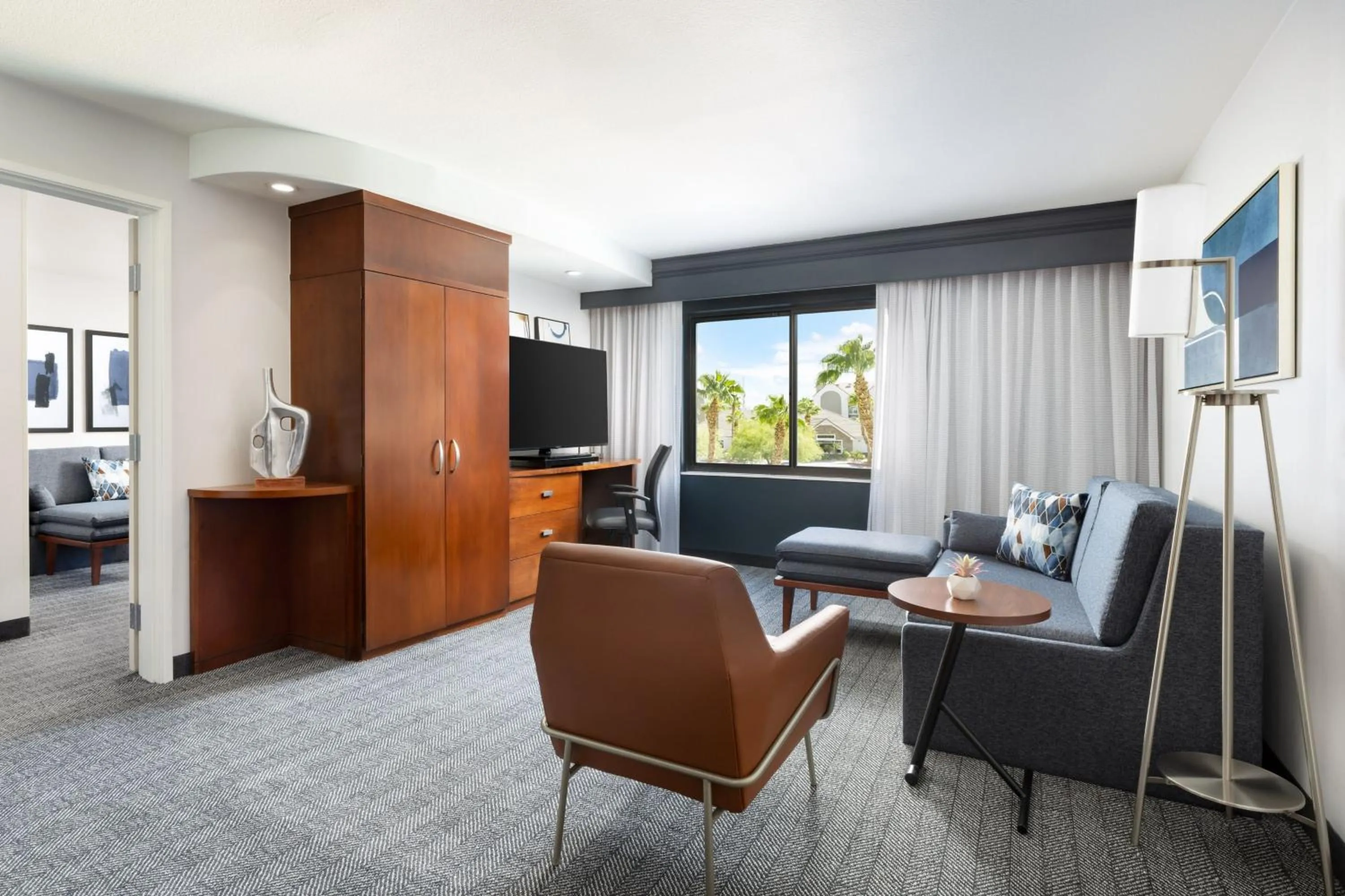 Living room in Courtyard By Marriott Las Vegas Stadium Area
