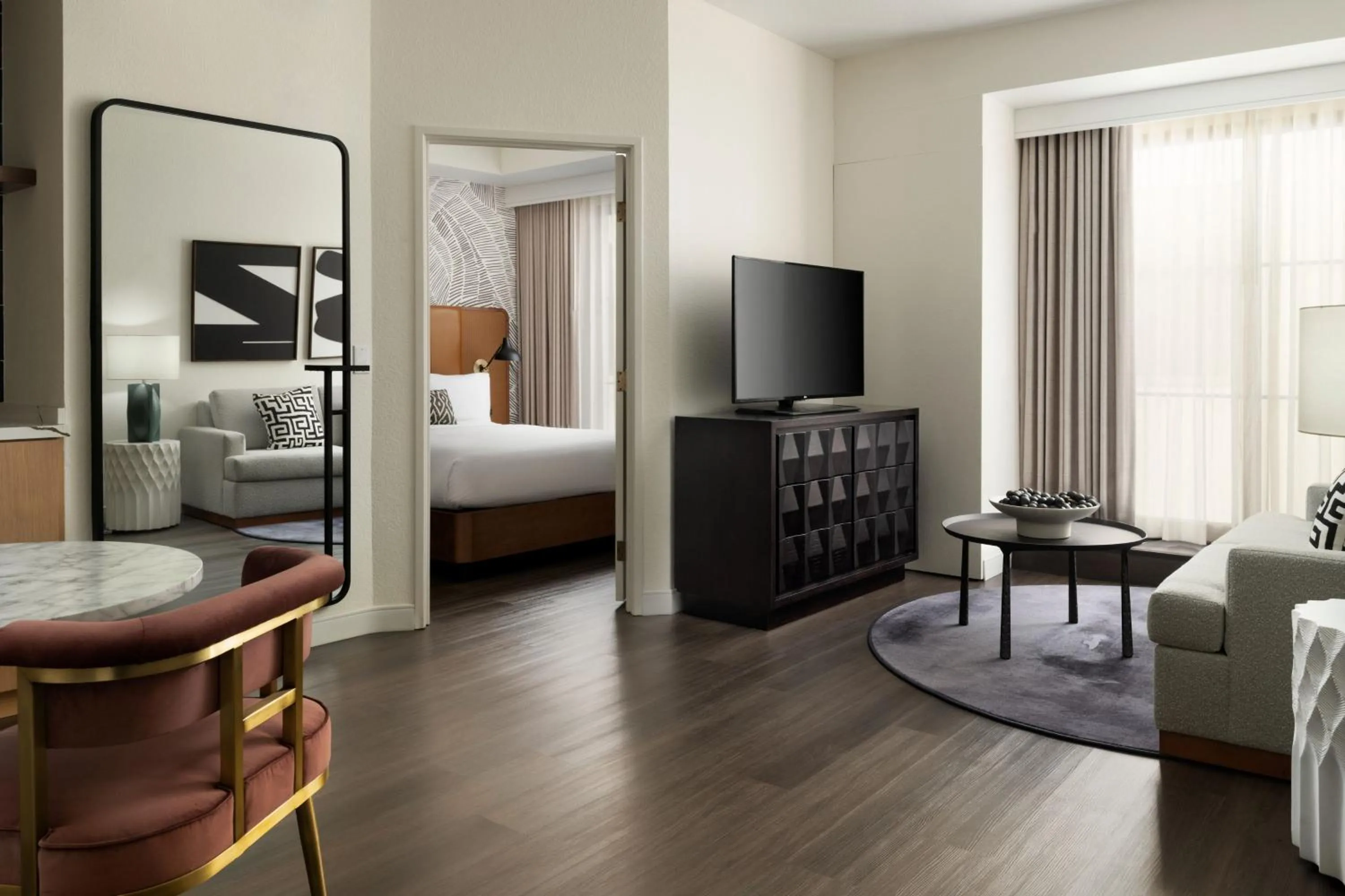 Bedroom, Bed in Burton House, Beverly Hills, A Tribute Portfolio Hotel