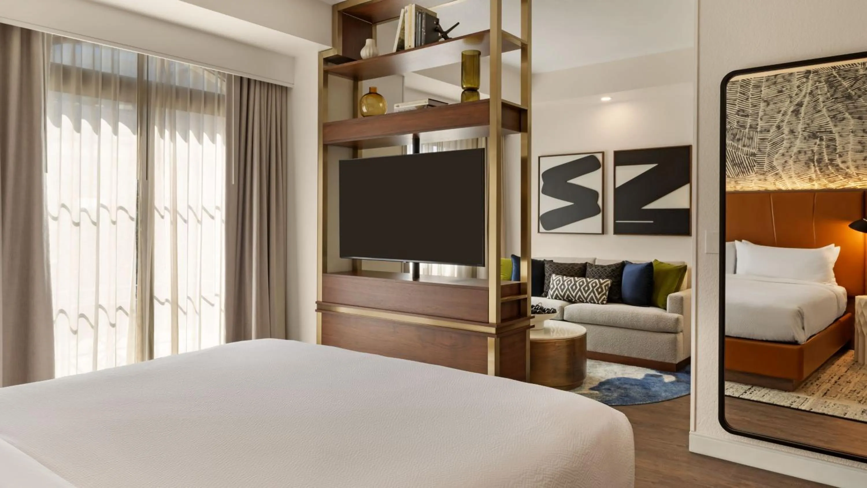 Bedroom, Bed in Burton House, Beverly Hills, A Tribute Portfolio Hotel