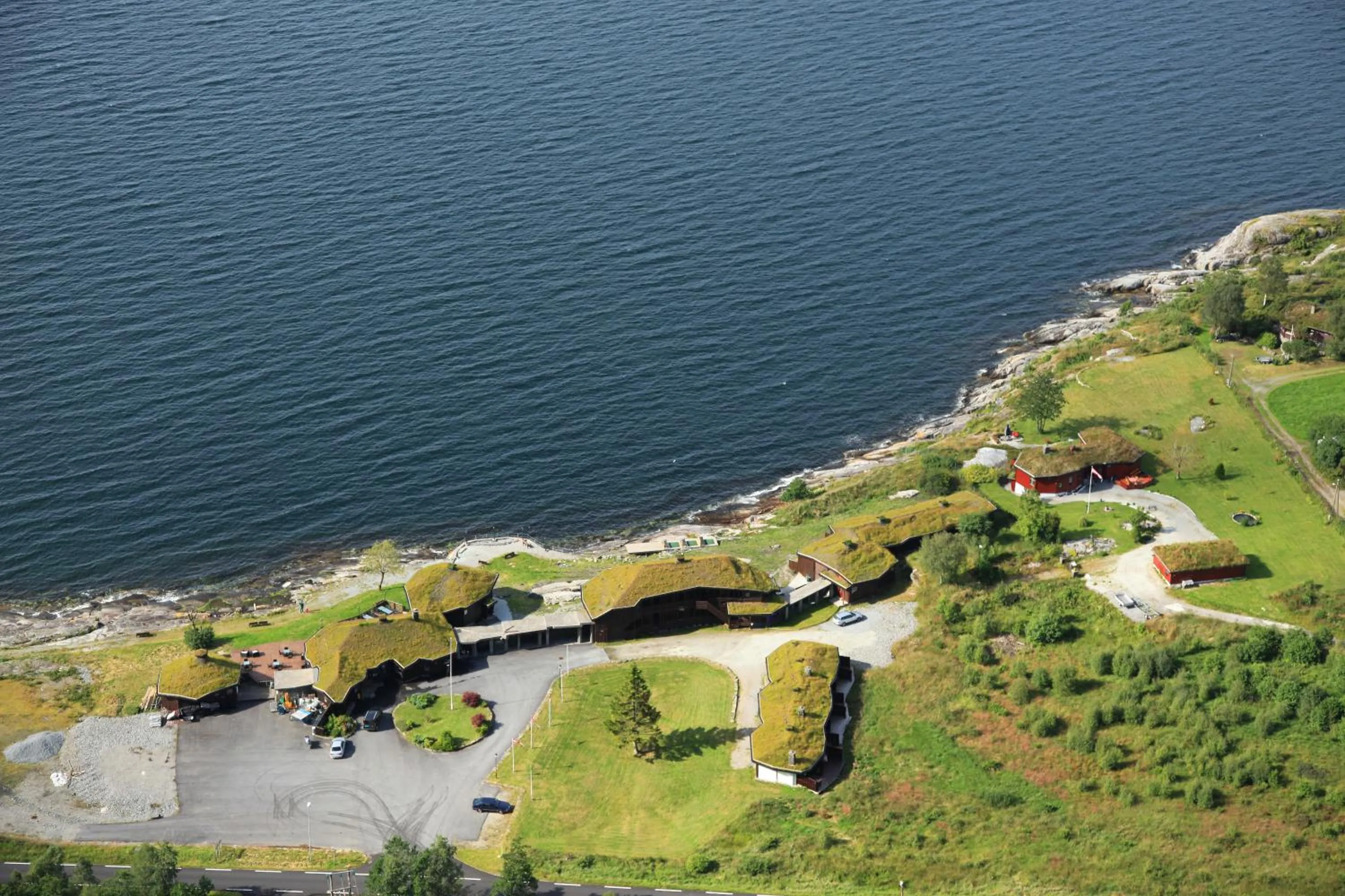 Bird's eye view in Brekkestranda Fjordhotel