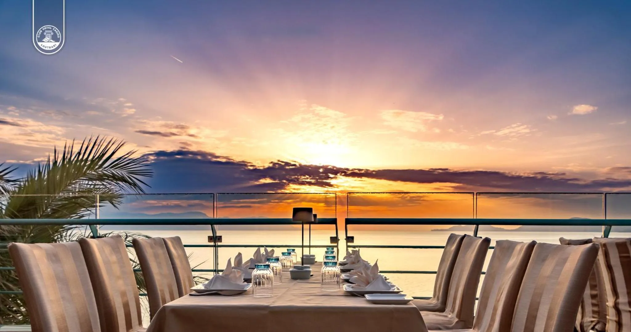 Sunset in Club Hotel Casino Loutraki