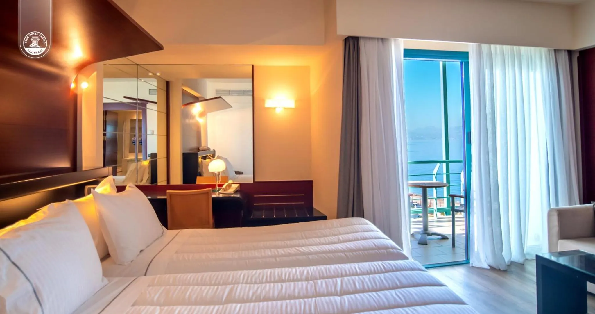 Sea view, Bed in Club Hotel Casino Loutraki
