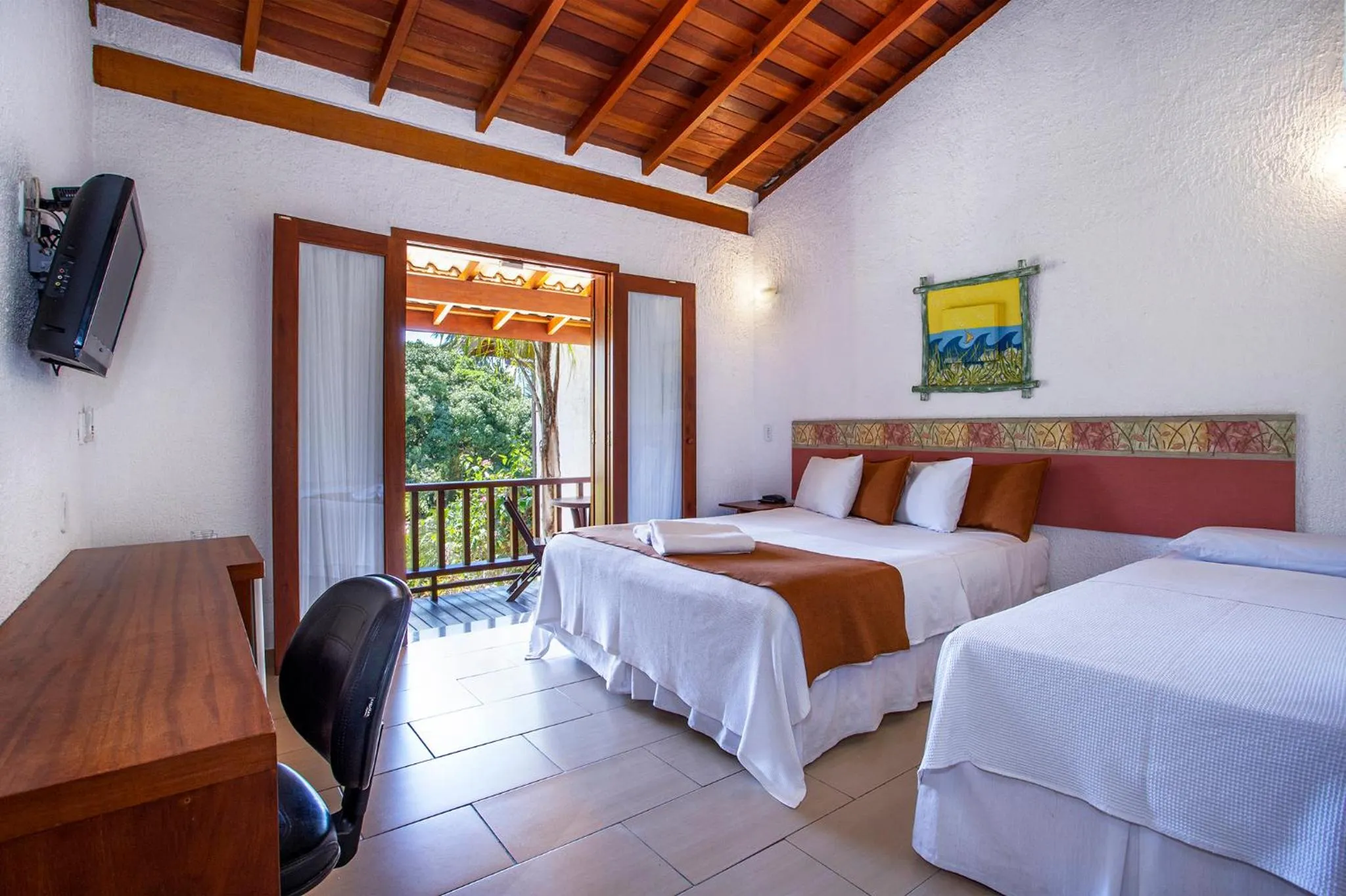 Bedroom, Bed in Hotel Praia do Portinho