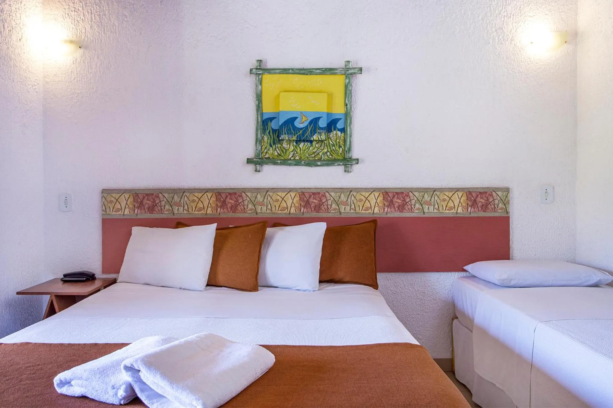 Bedroom, Bed in Hotel Praia do Portinho