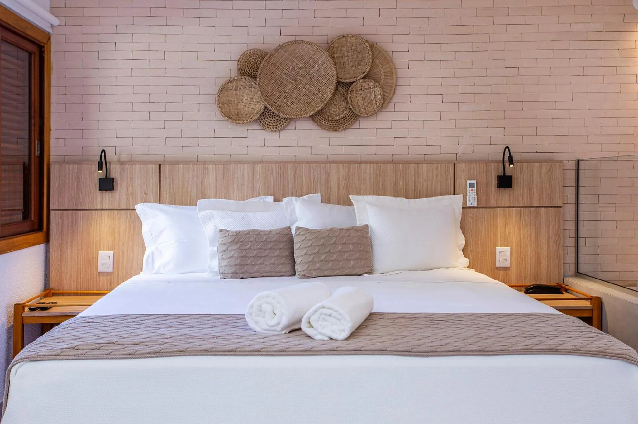 Bedroom, Bed in Hotel Praia do Portinho