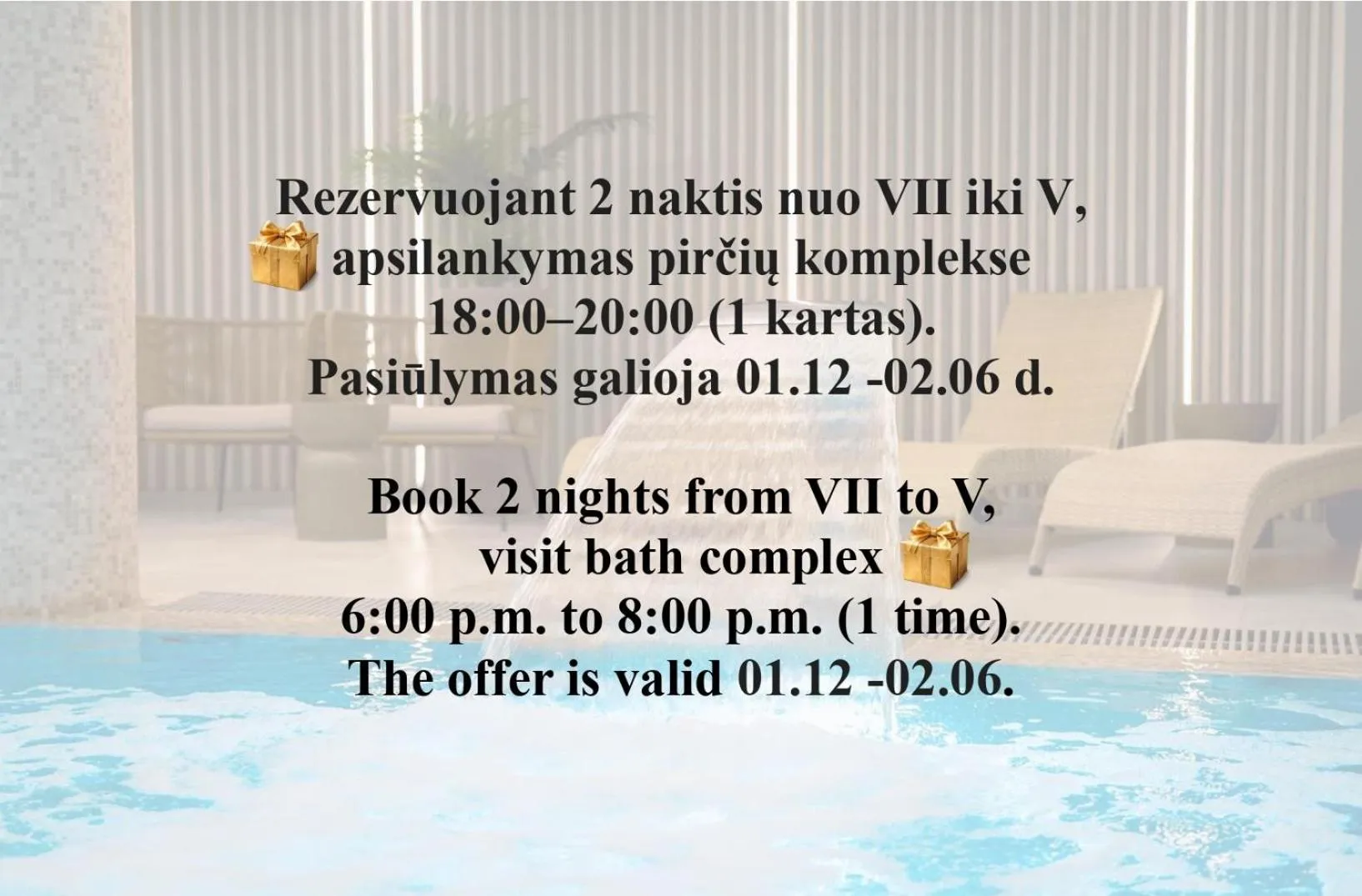 Text overlay in Palangos Vetra