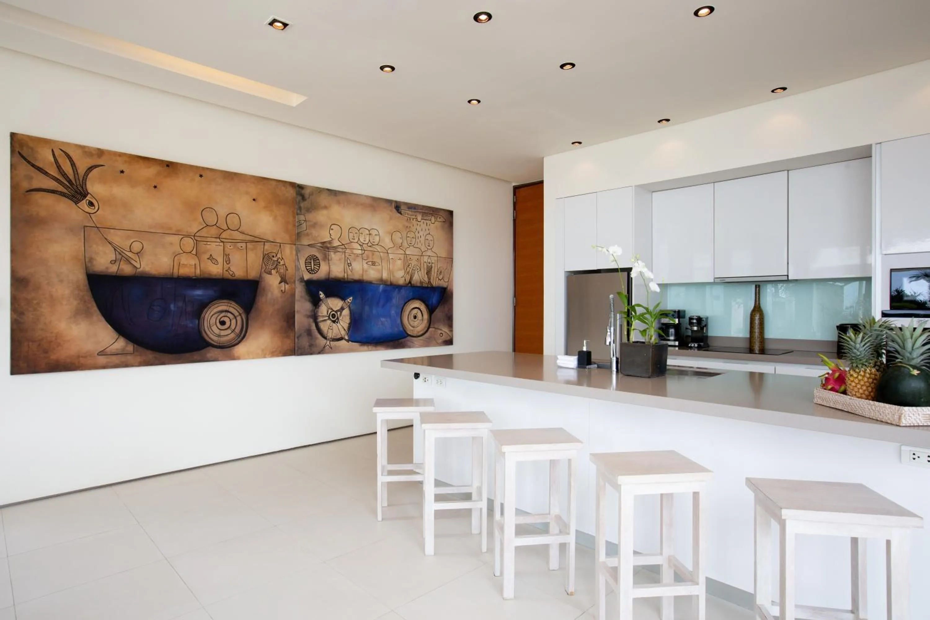 Kitchen or kitchenette in Sava Beach Villas