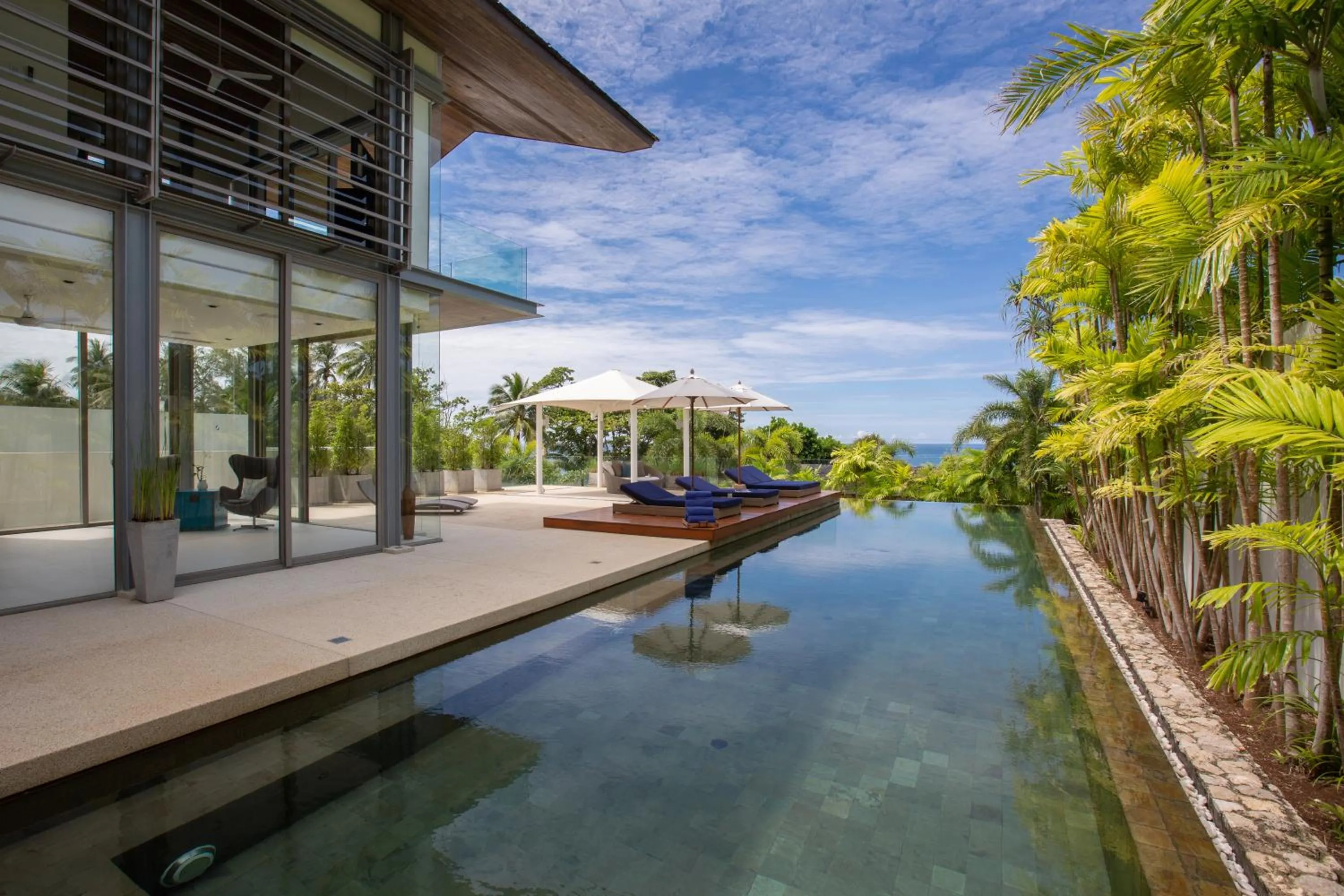 Pool view in Sava Beach Villas