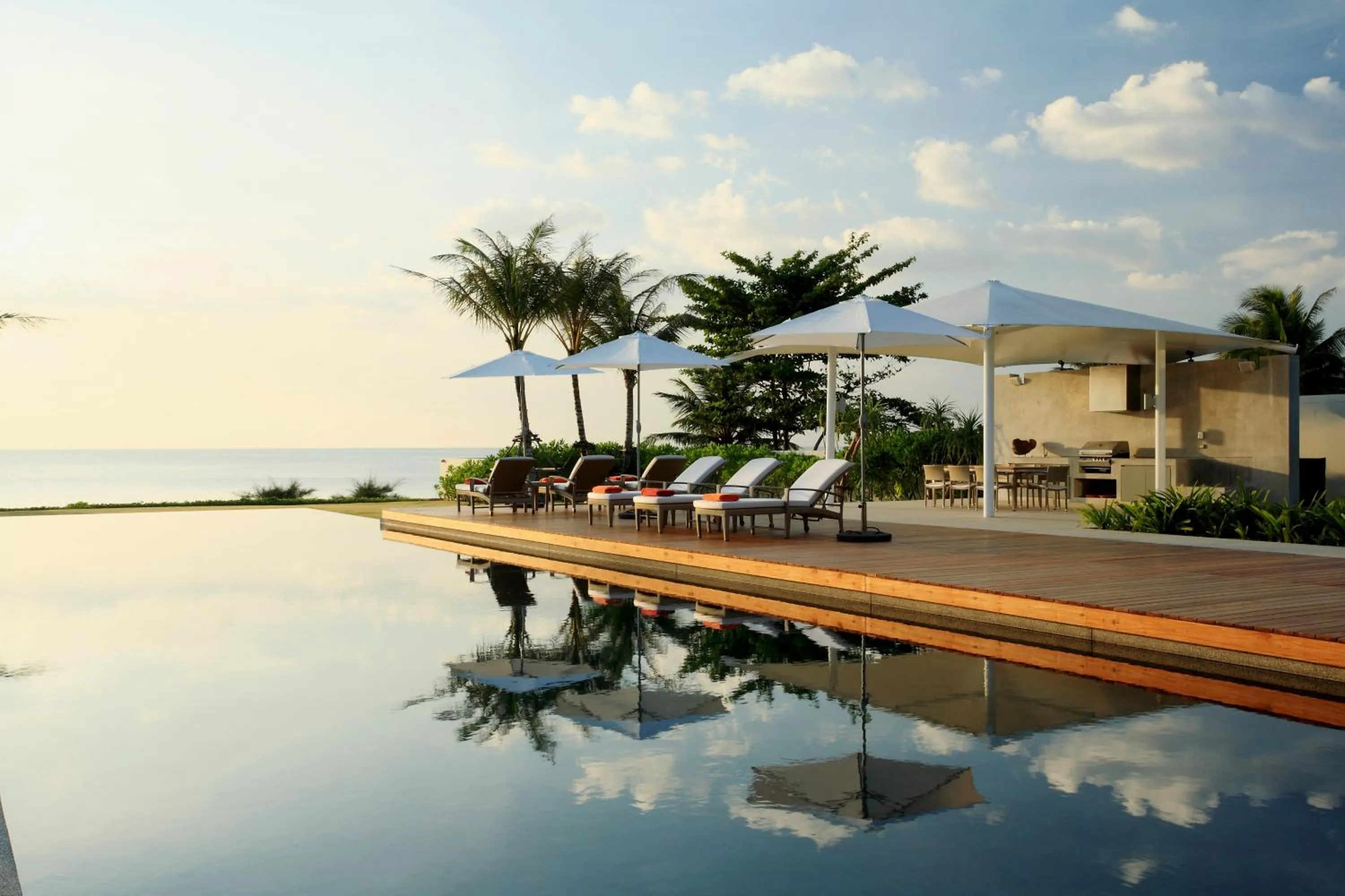 Pool view in Sava Beach Villas