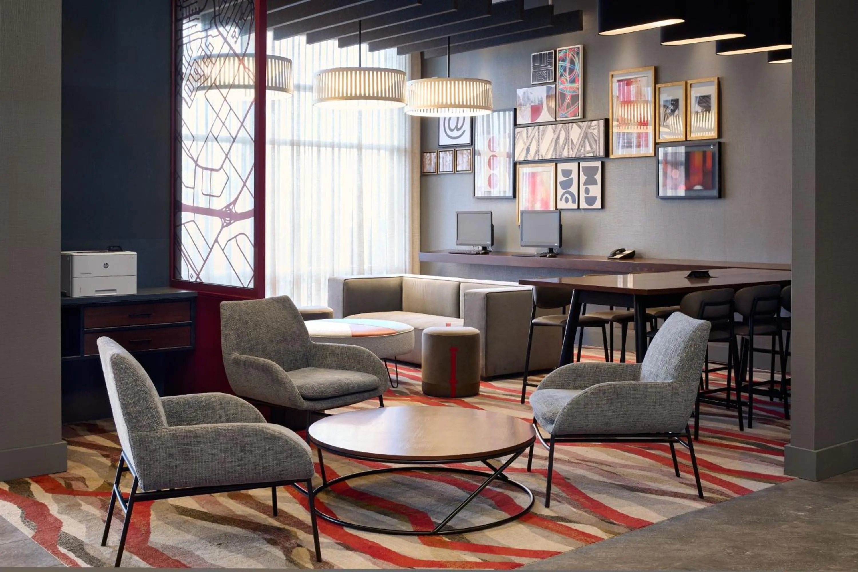 Lobby or reception in Residence Inn by Marriott Montreal Airport