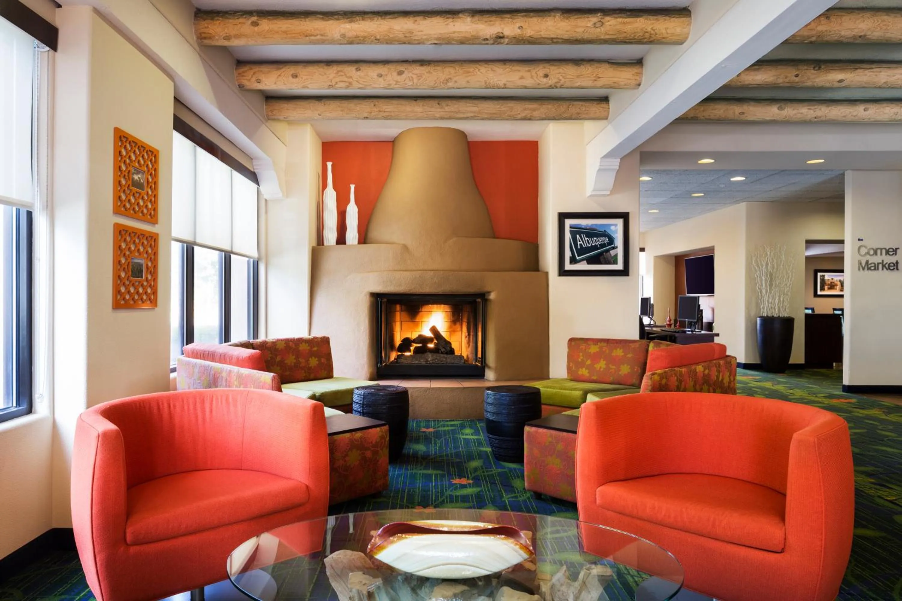 Lobby or reception in The Querque Hotel