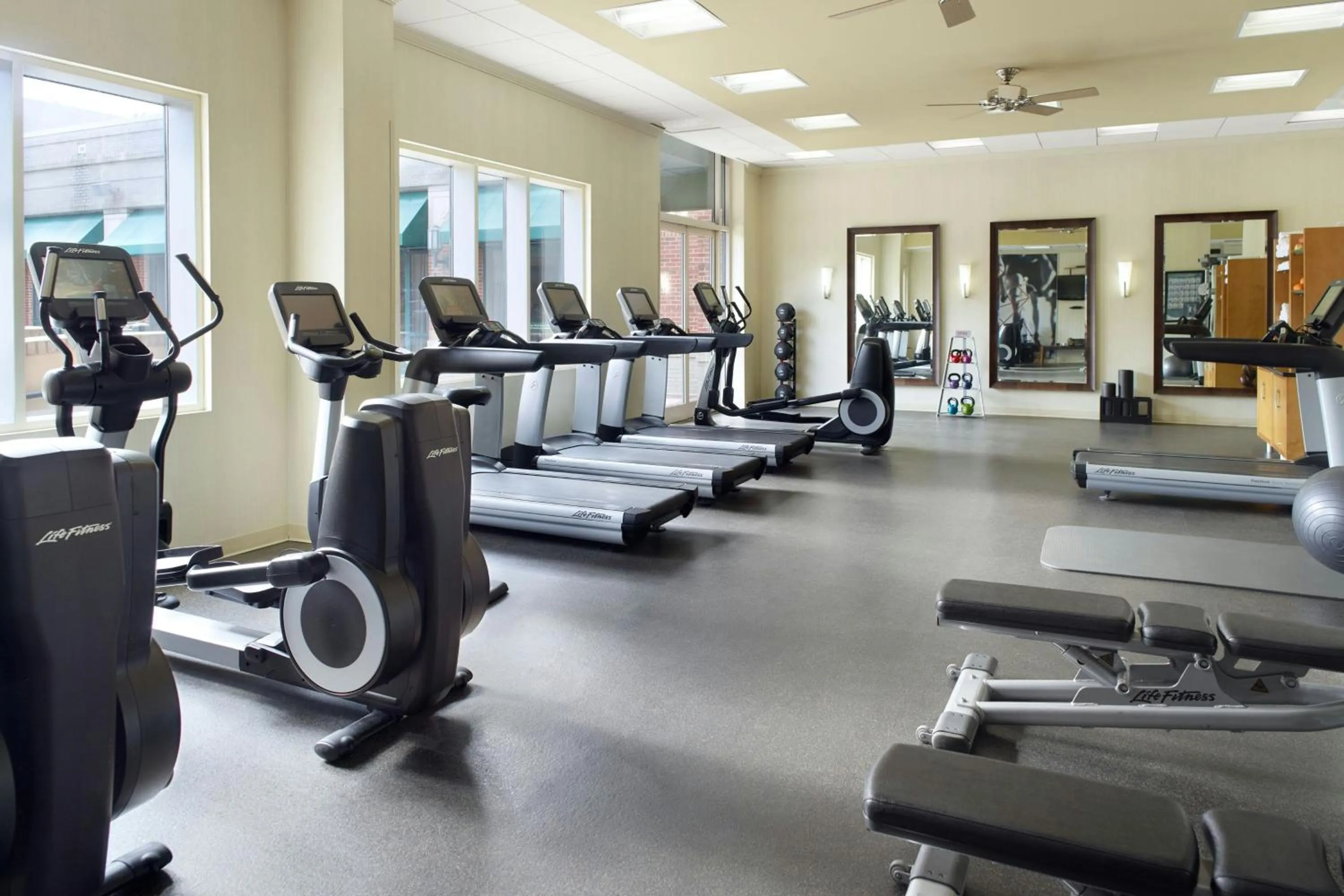 Fitness centre/facilities in Augusta Marriott at the Convention Center