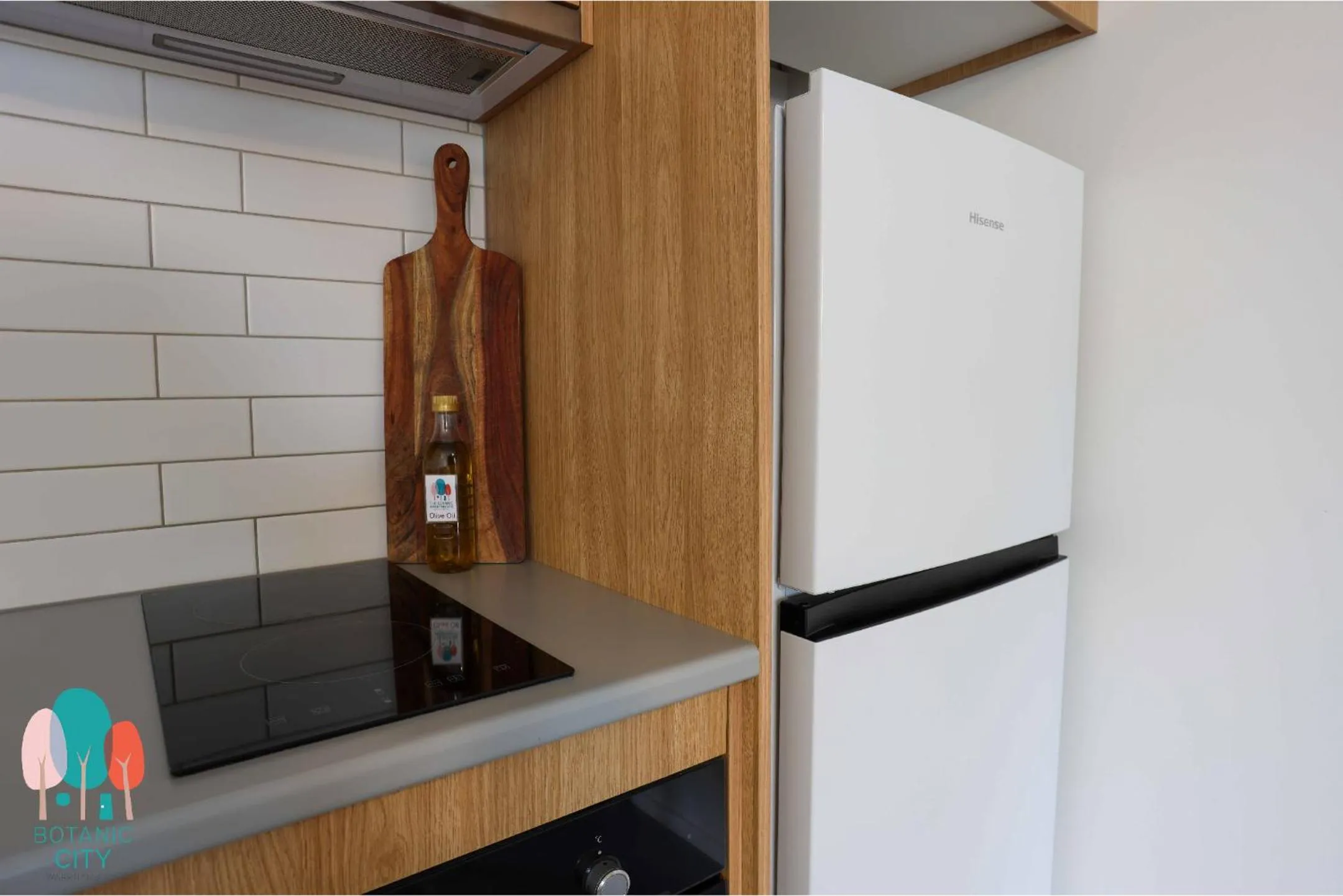 Kitchen or kitchenette in Botanic City Apartments