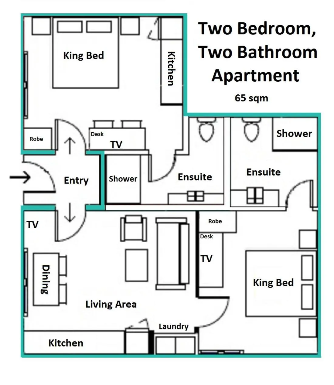 Floor plan in Botanic City Apartments