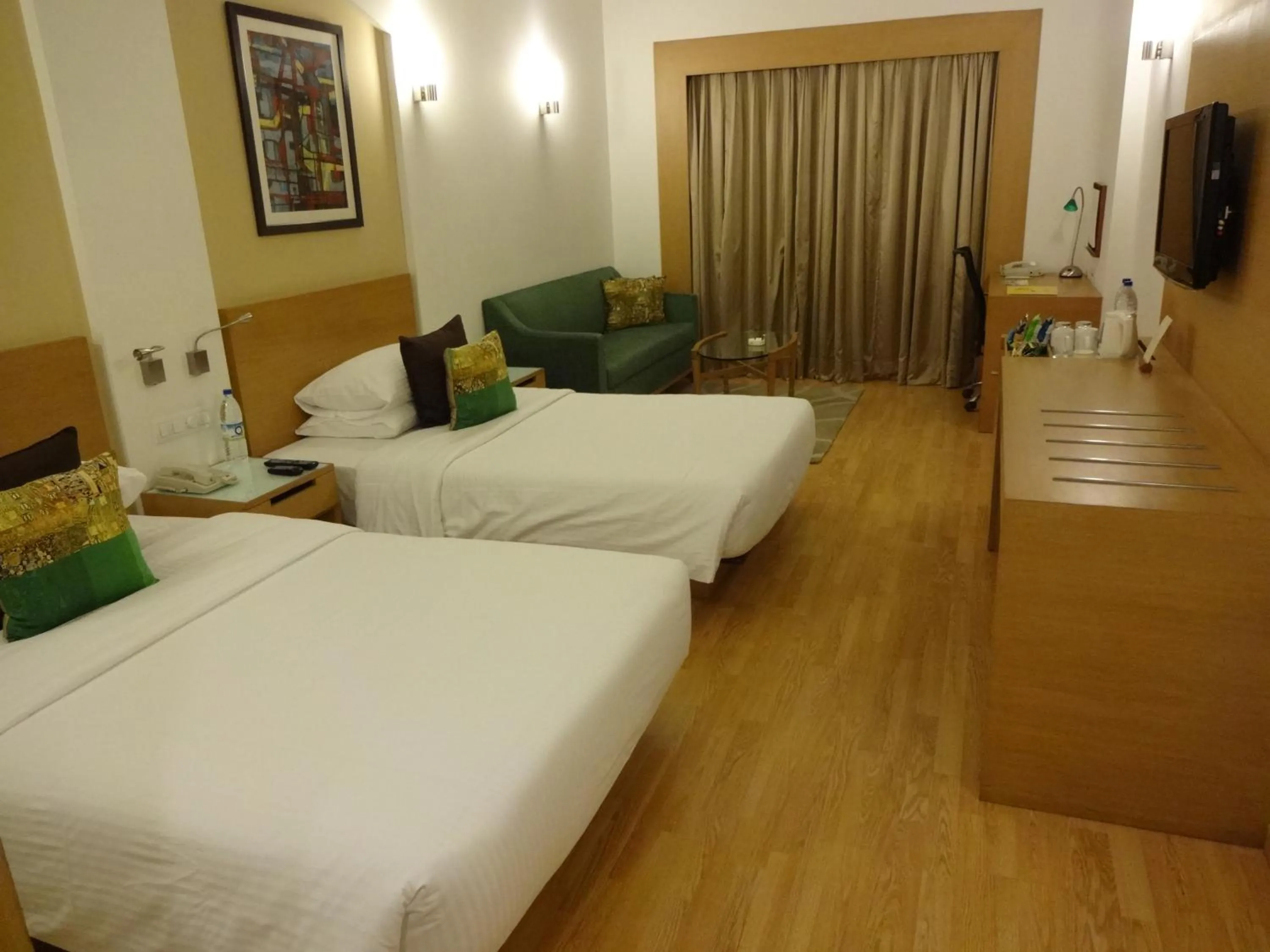 Photo of the whole room, Bed in Lemon Tree Premier Hitec City Hyderabad